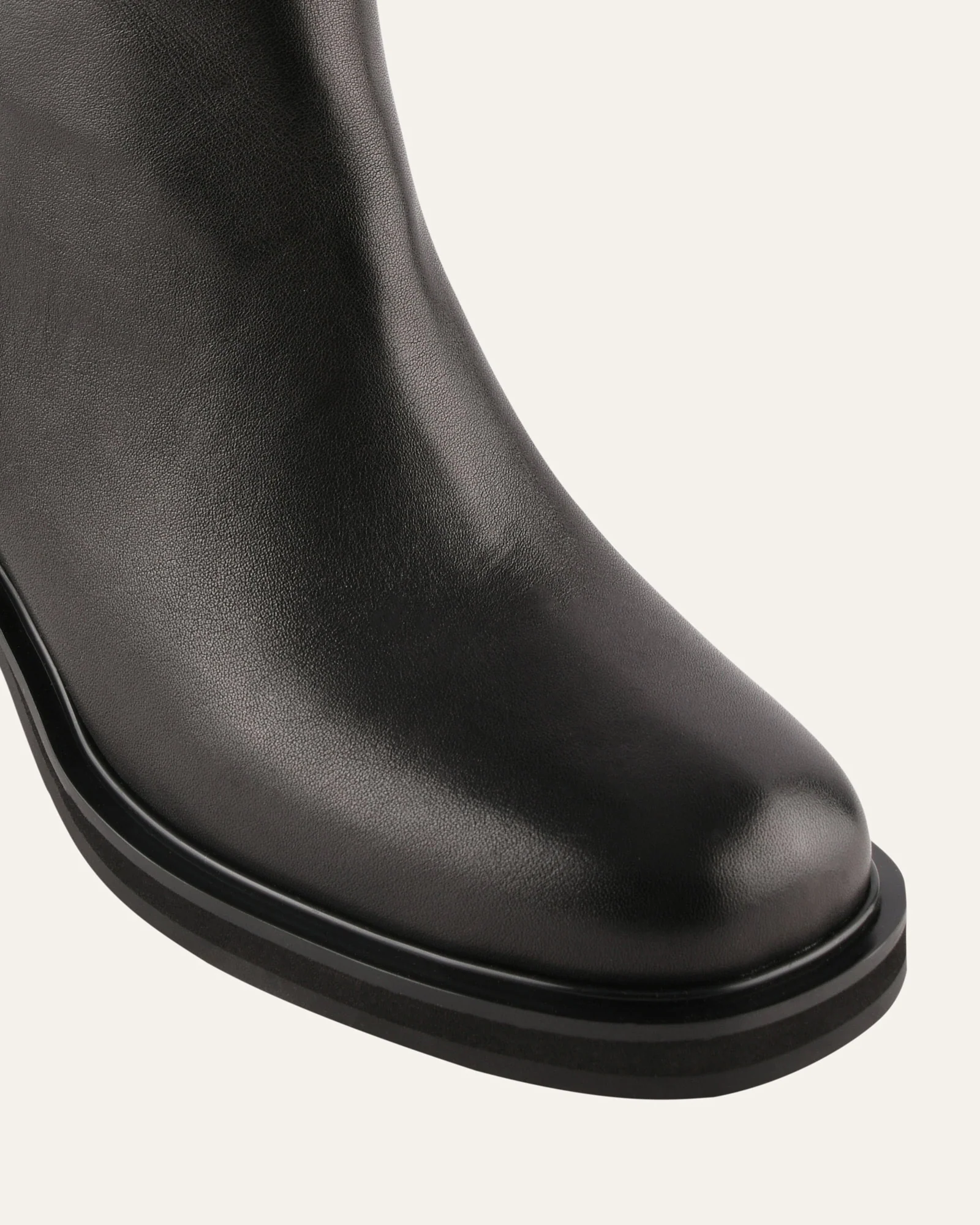 ALEXIS KNEE BOOTS BLACK LEATHER - Image 4