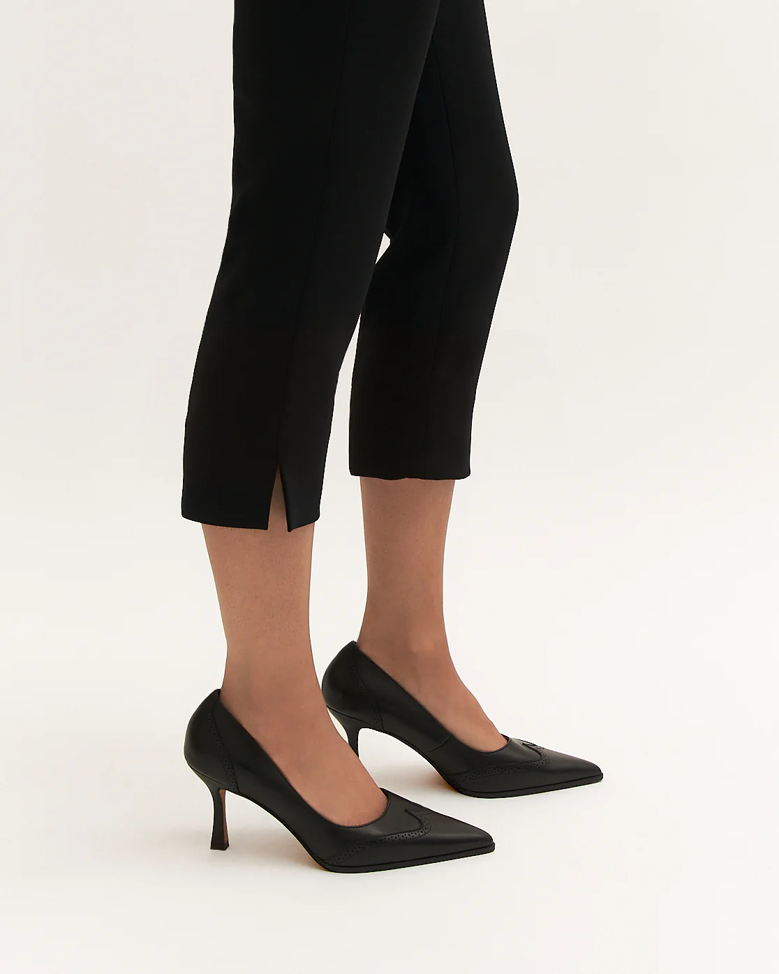 ALICE HIGH HEELS BLACK LEATHER - Image 2