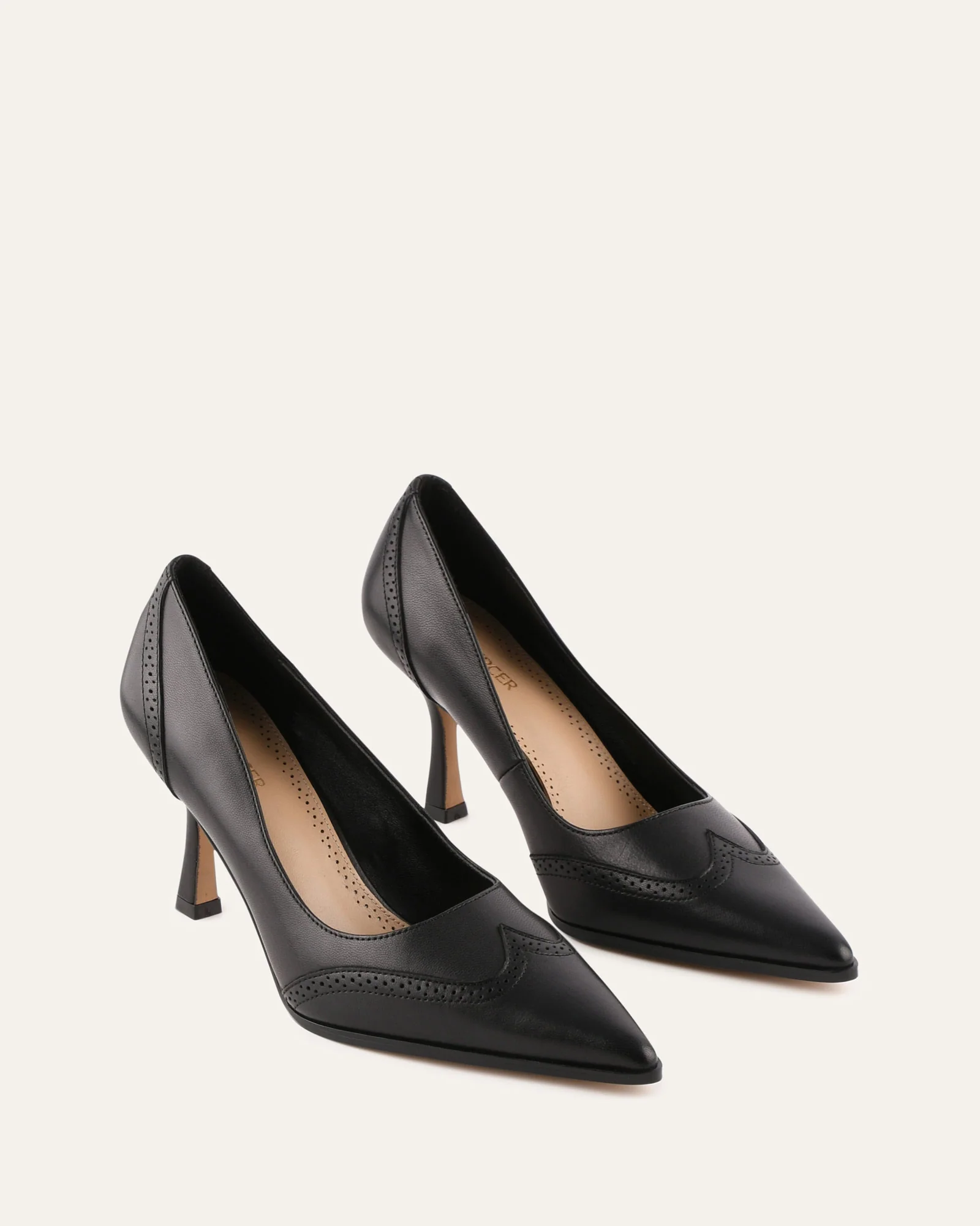ALICE HIGH HEELS BLACK LEATHER - Image 3