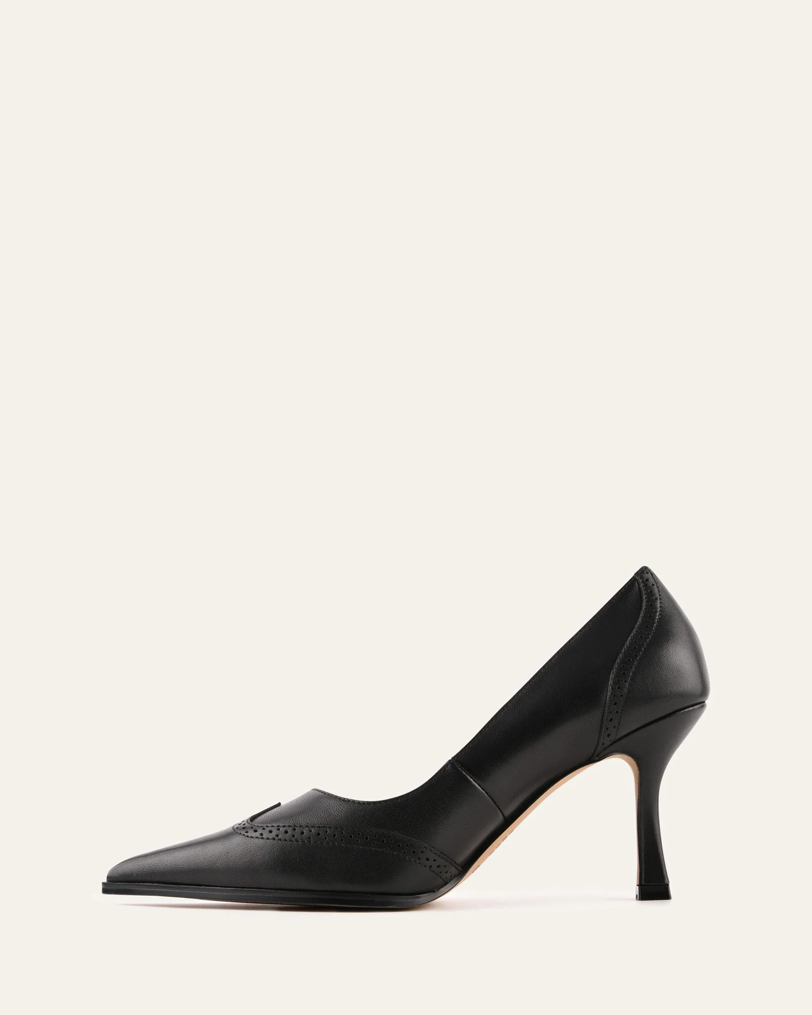 ALICE HIGH HEELS BLACK LEATHER - Image 6