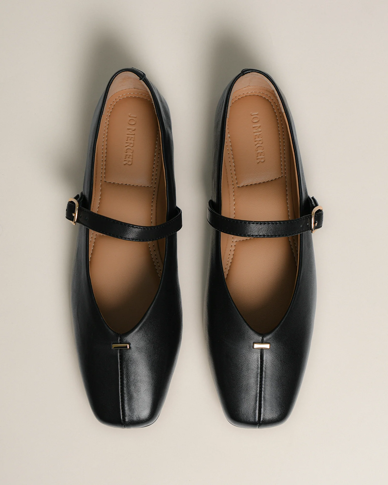 APRIL CASUAL FLATS BLACK LEATHER - Image 12