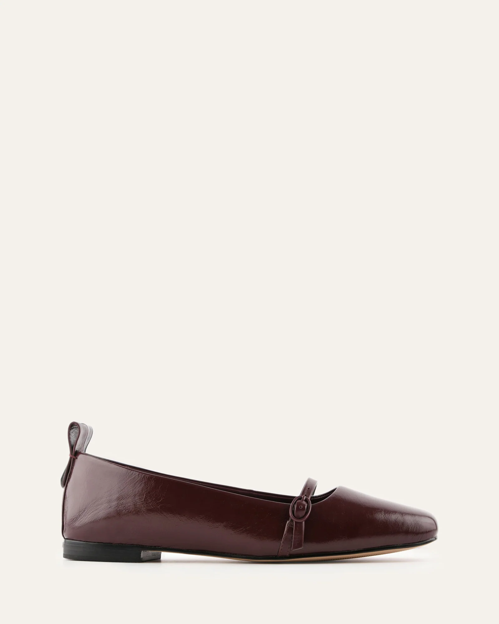 ARDEN DRESS FLATS MERLOT LEATHER