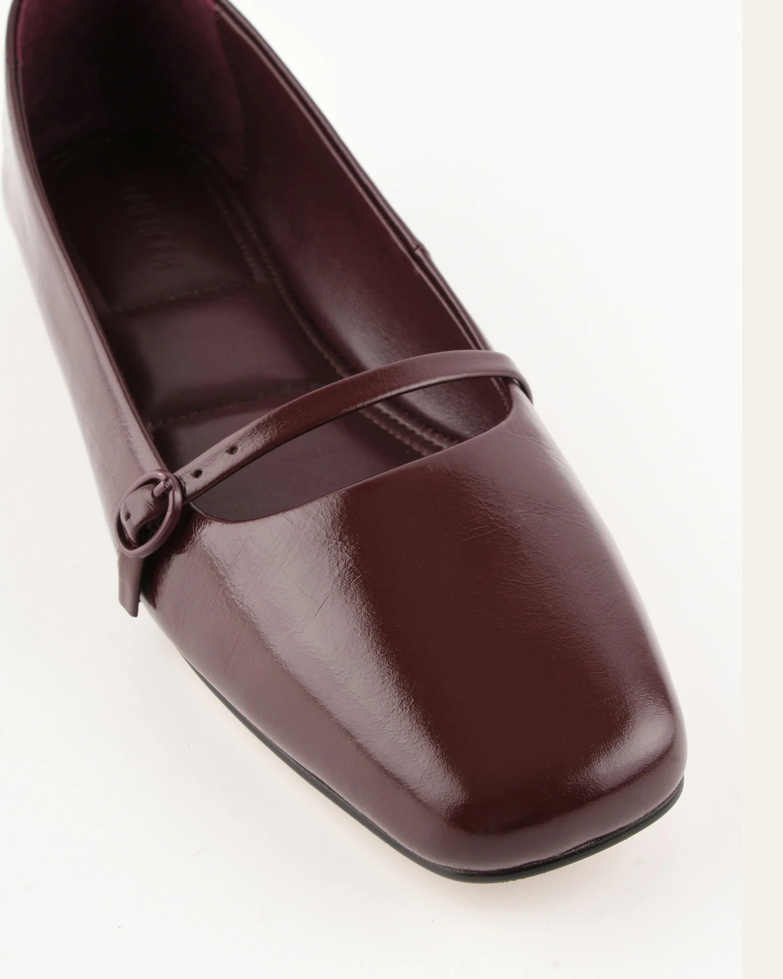 ARDEN DRESS FLATS MERLOT LEATHER - Image 4