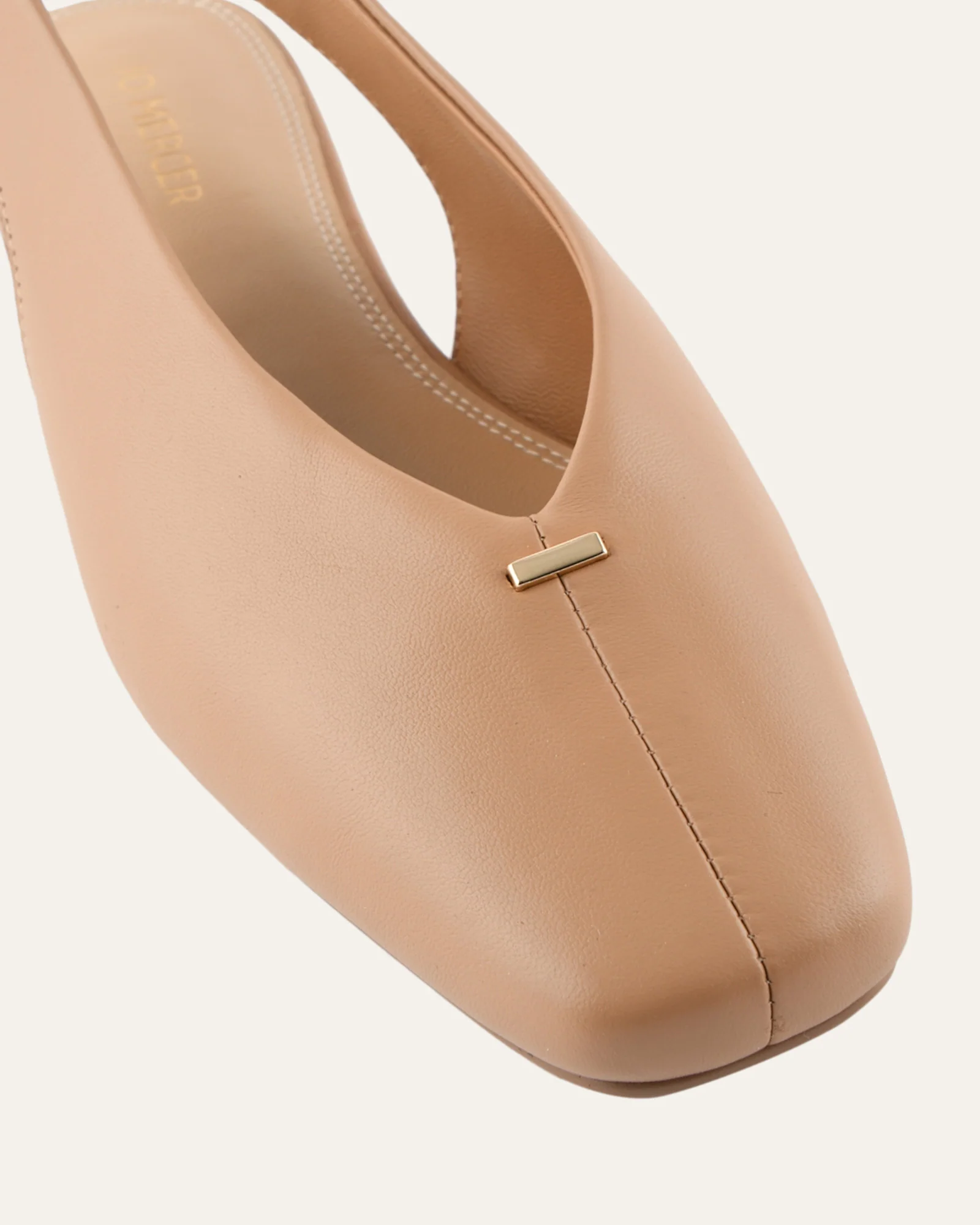 ASHLEE DRESS FLATS TAN LEATHER - Image 4