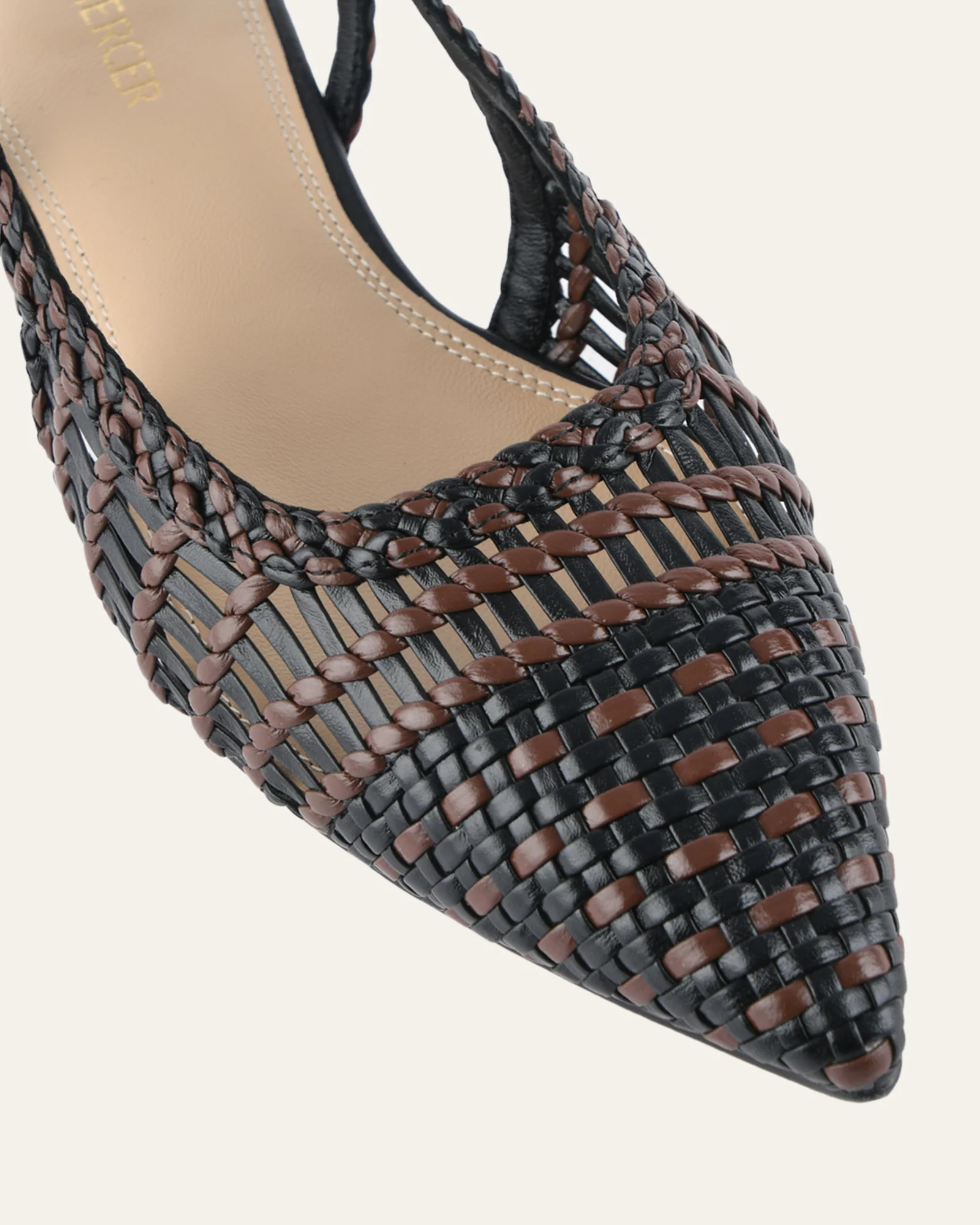 AUBREY DRESS FLATS BLACK/PECAN LEATHER - Image 4