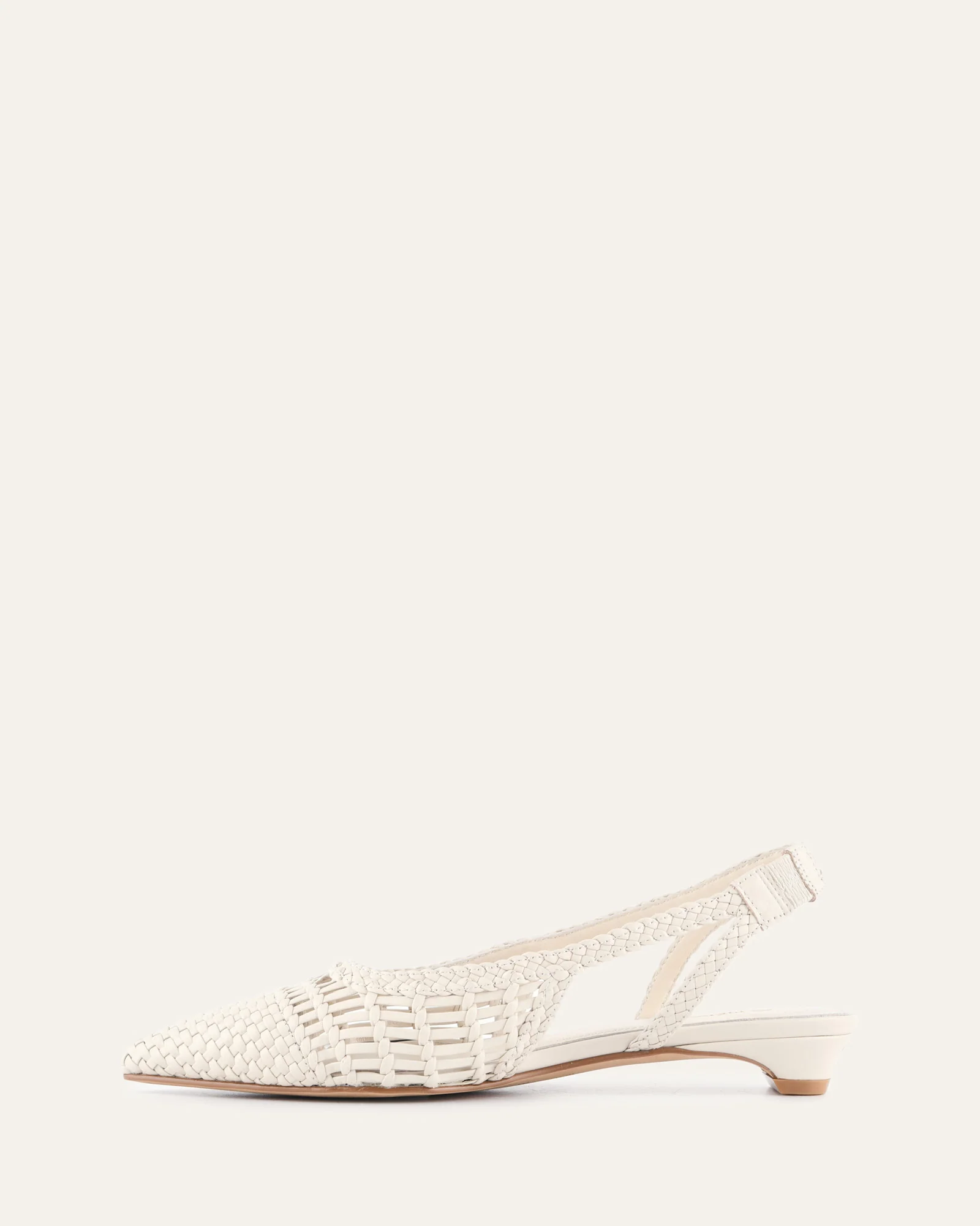 AUBREY DRESS FLATS OFF WHITE LEATHER - Image 6
