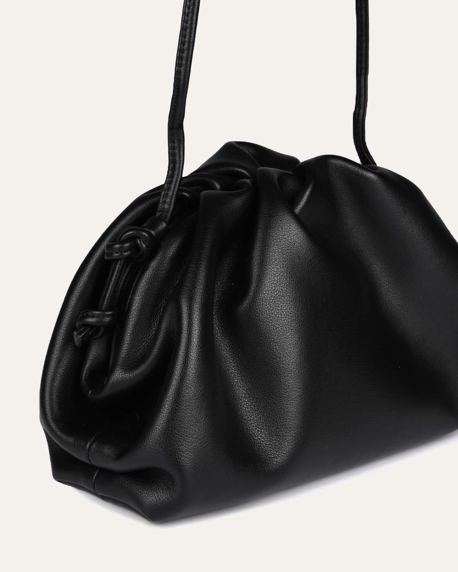 BAMBIE CROSS BODY BAG BLACK LEATHER - Image 2
