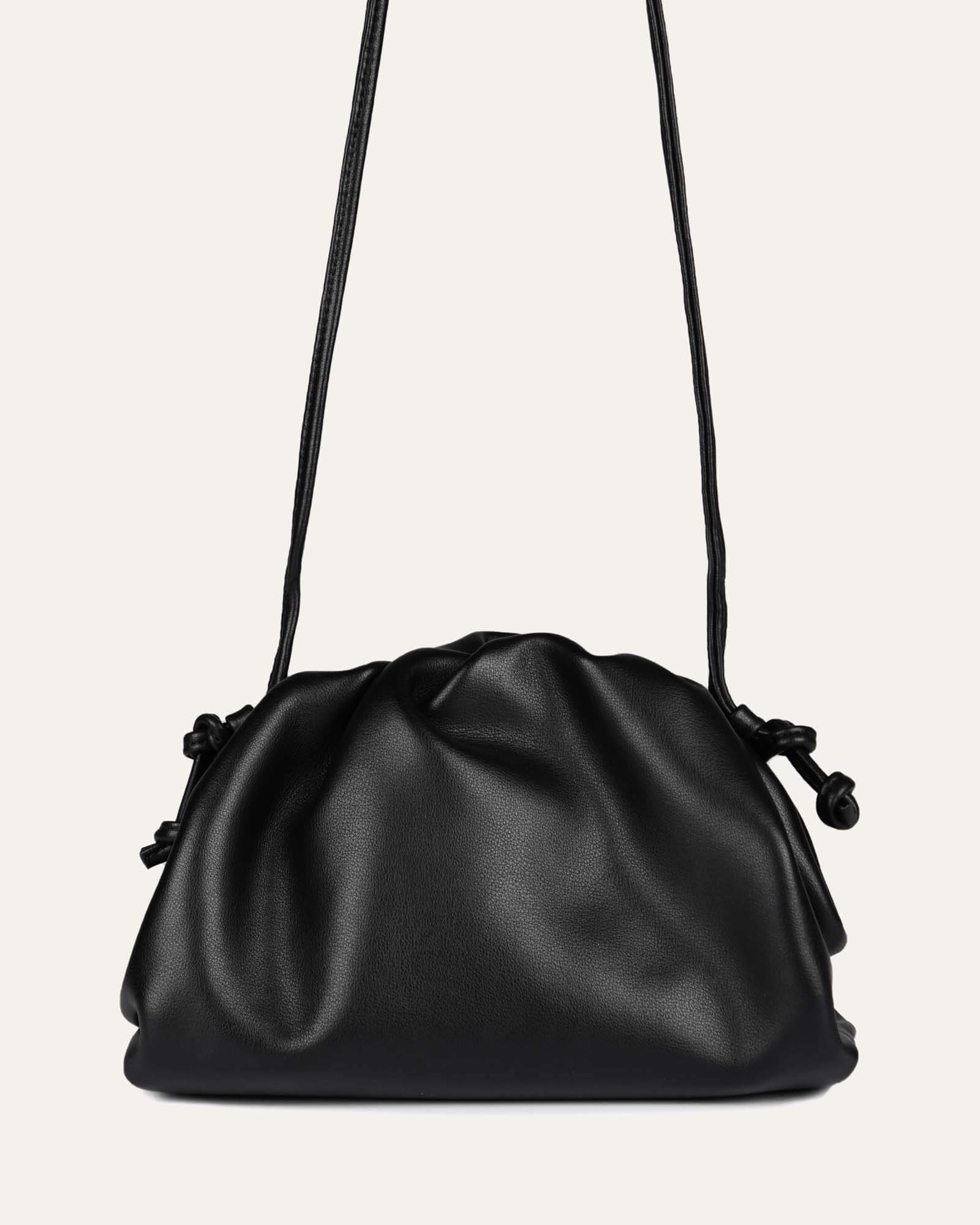 BAMBIE CROSS BODY BAG BLACK LEATHER - Image 3