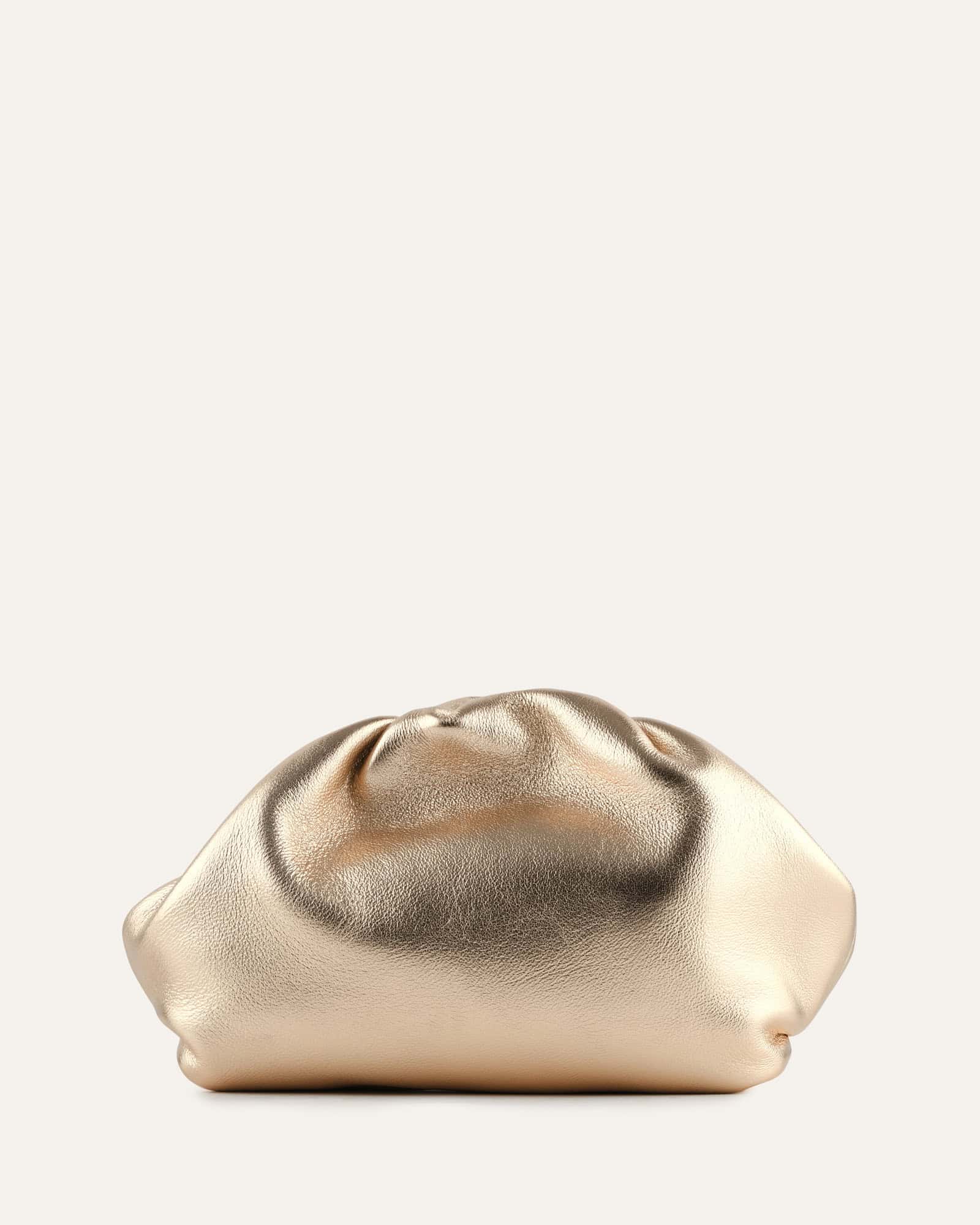 BAMBINI CLUTCH BAG GOLD LEATHER - Image 4