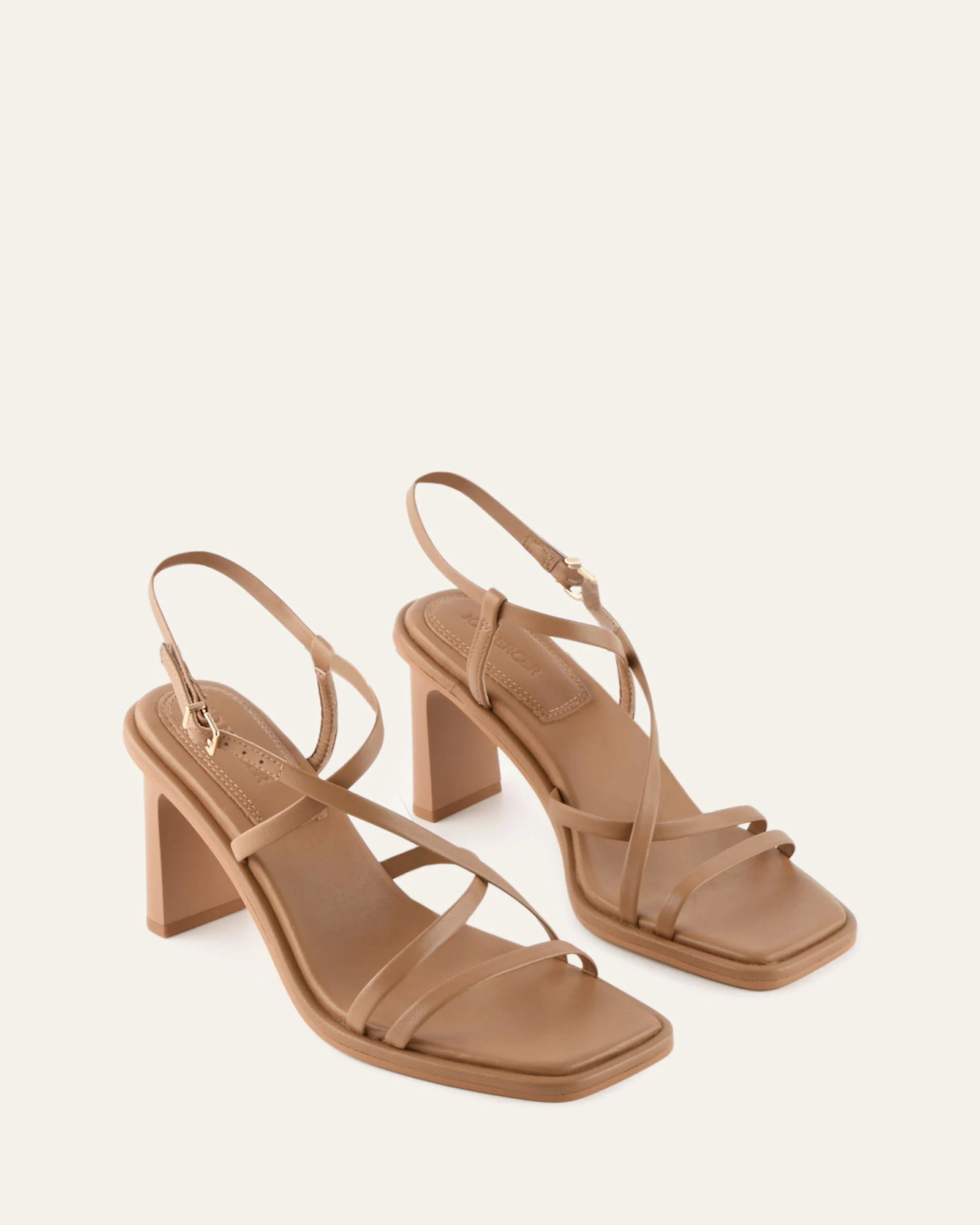 BASK HIGH HEEL SANDALS TAN LEATHER - Image 3