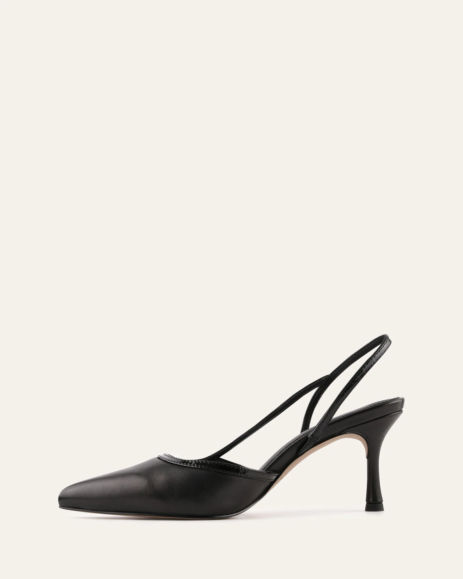BECK MID HEELS BLACK LEATHER - Image 6