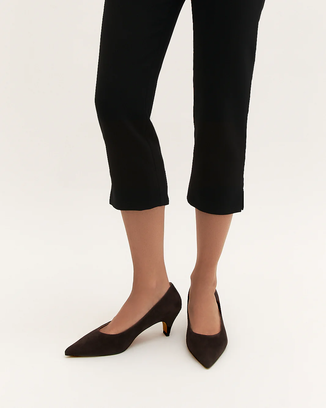 BLAIR LOW HEELS BITTER CHOC SUEDE - Image 2