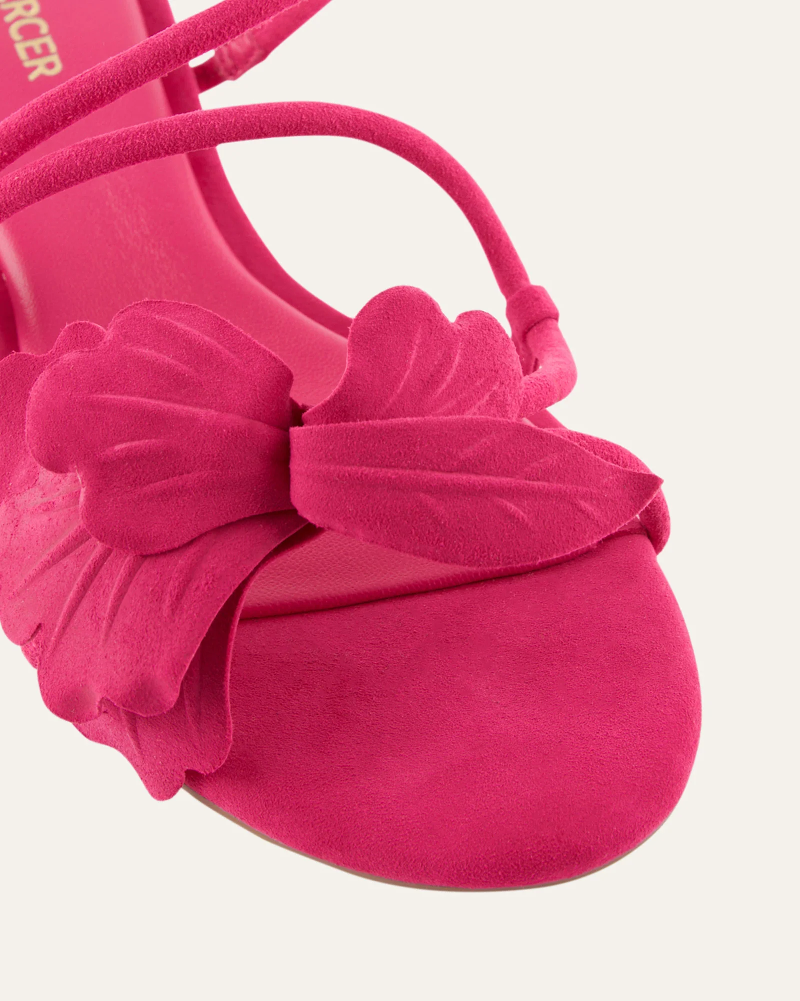 BLAZE MID HEEL SANDALS FUCHSIA SUEDE - Image 4