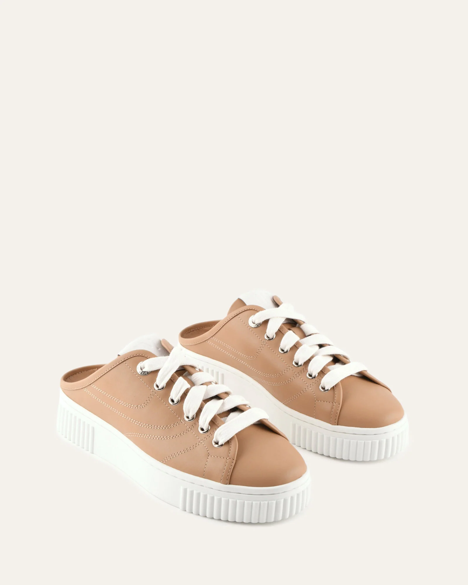 CAPRI SNEAKERS TAN LEATHER - Image 2