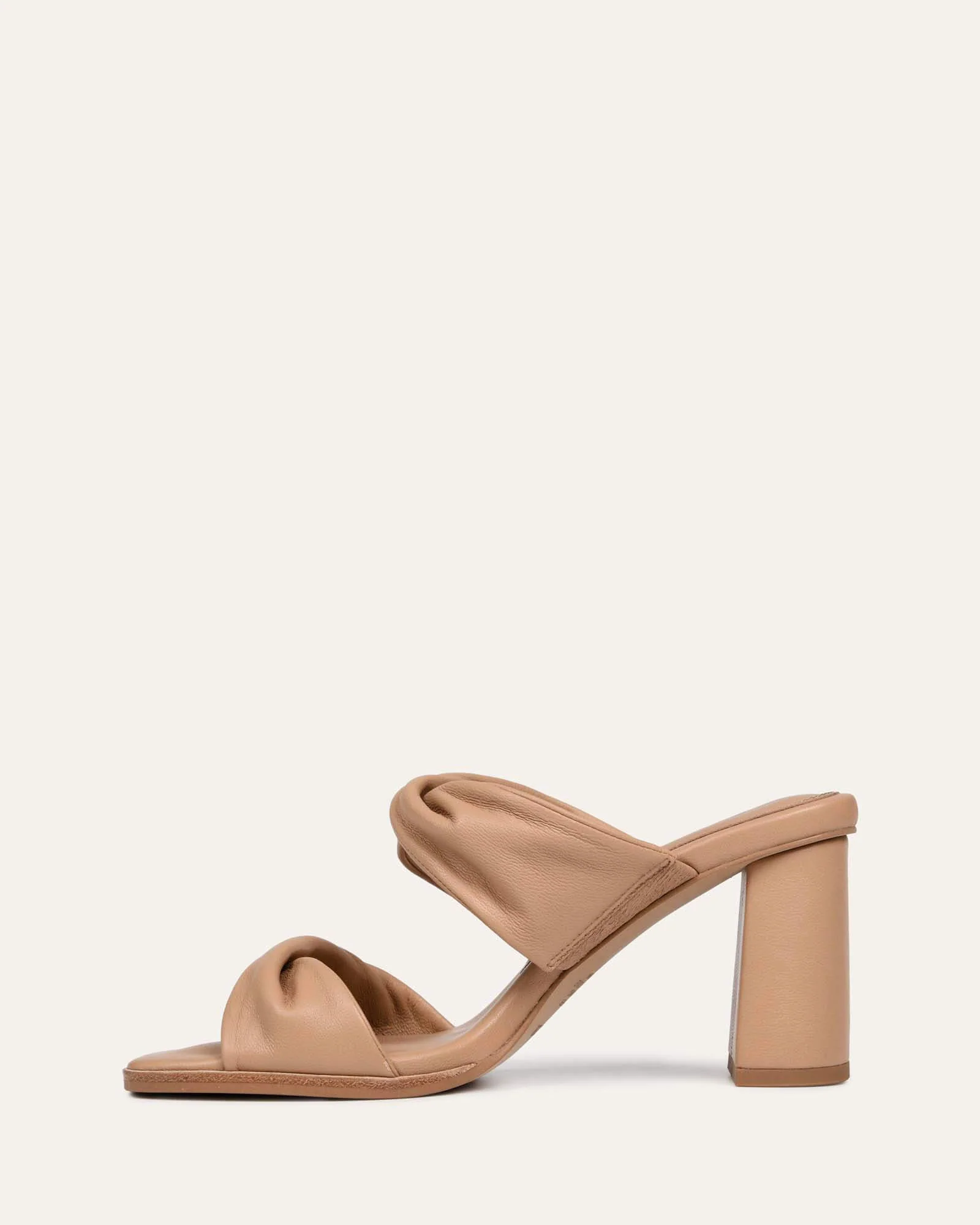 CAYLIE HIGH HEEL SANDALS BEIGE LEATHER - Image 6