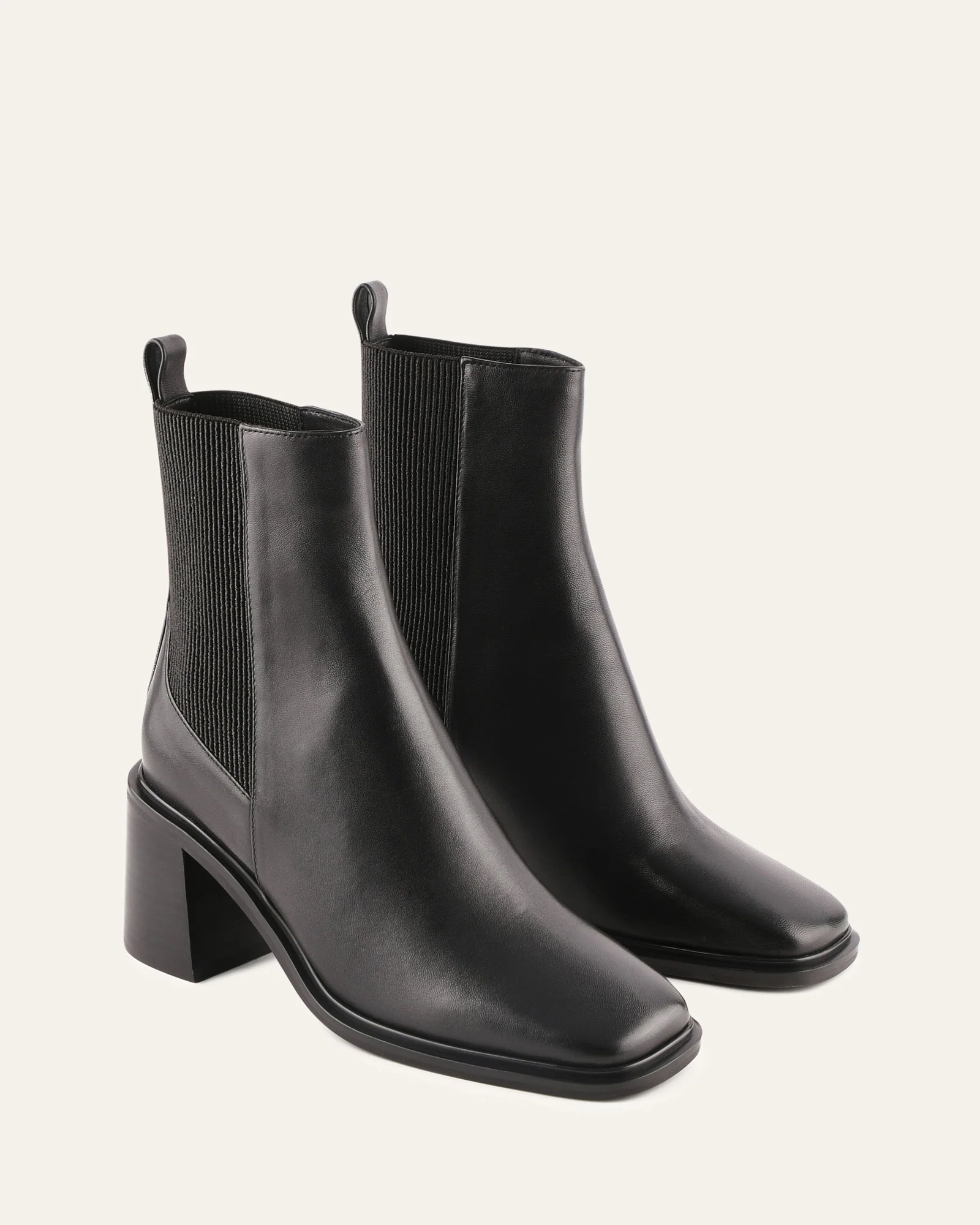 CHARLIE MID ANKLE BOOTS BLACK LEATHER - Image 2