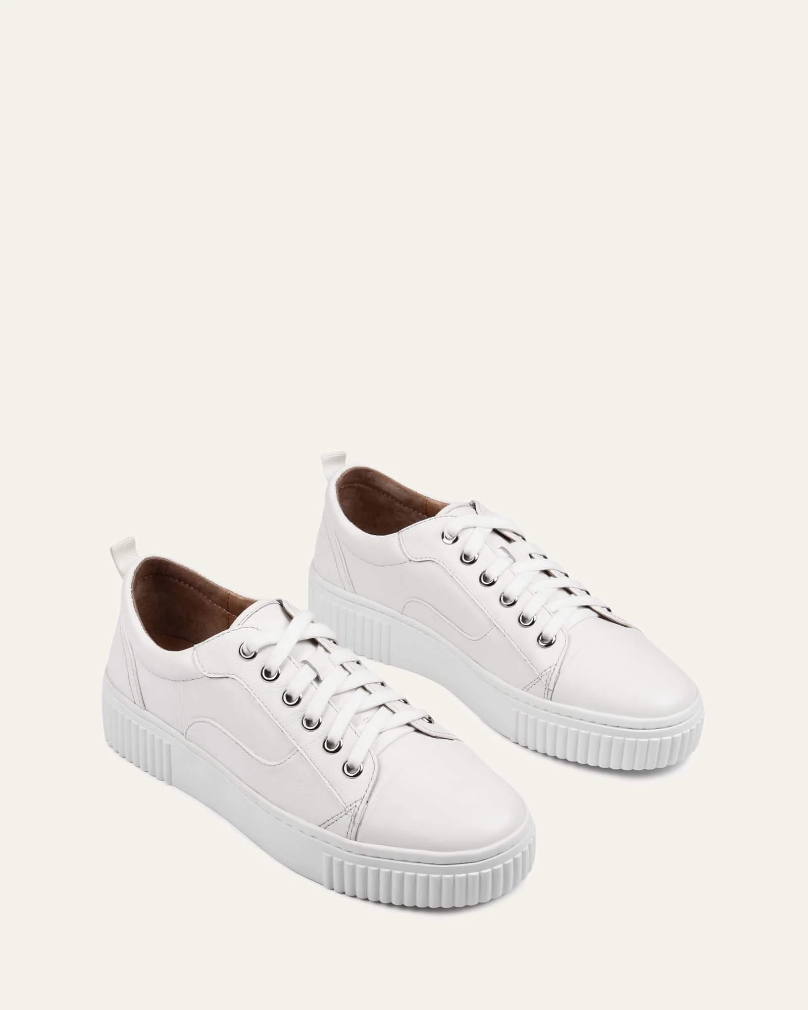 CLAREMONT SNEAKERS WHITE LEATHER - Image 3