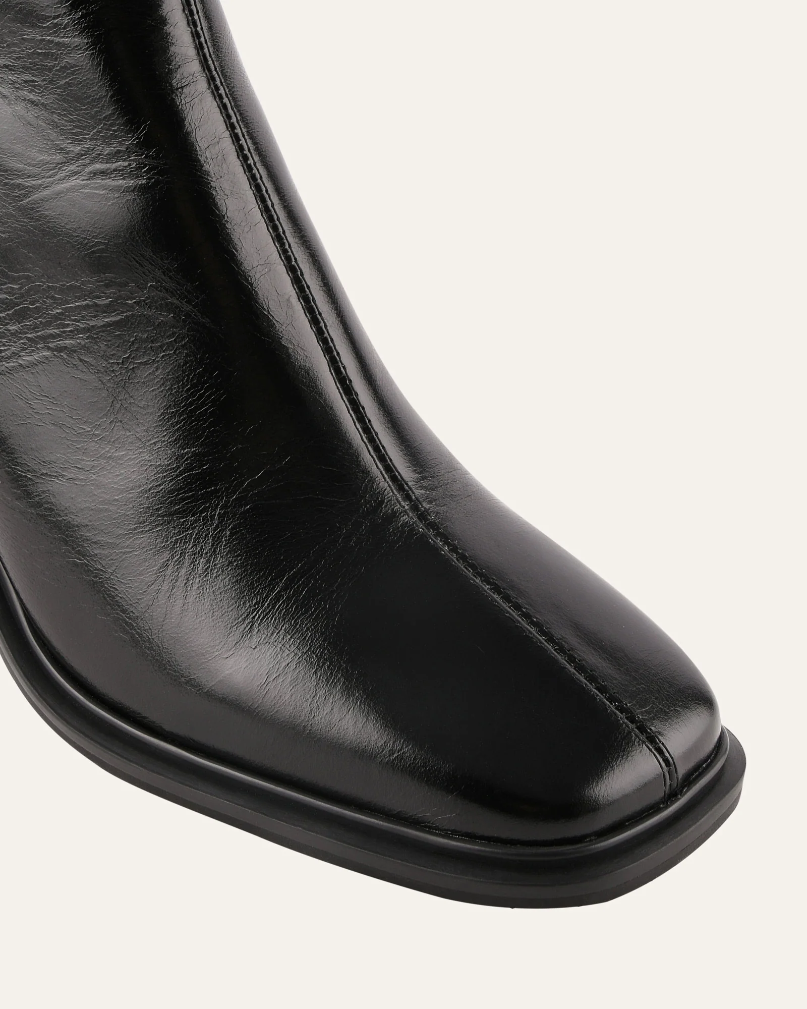 COLBY MID ANKLE BOOTS BLACK LEATHER - Image 4