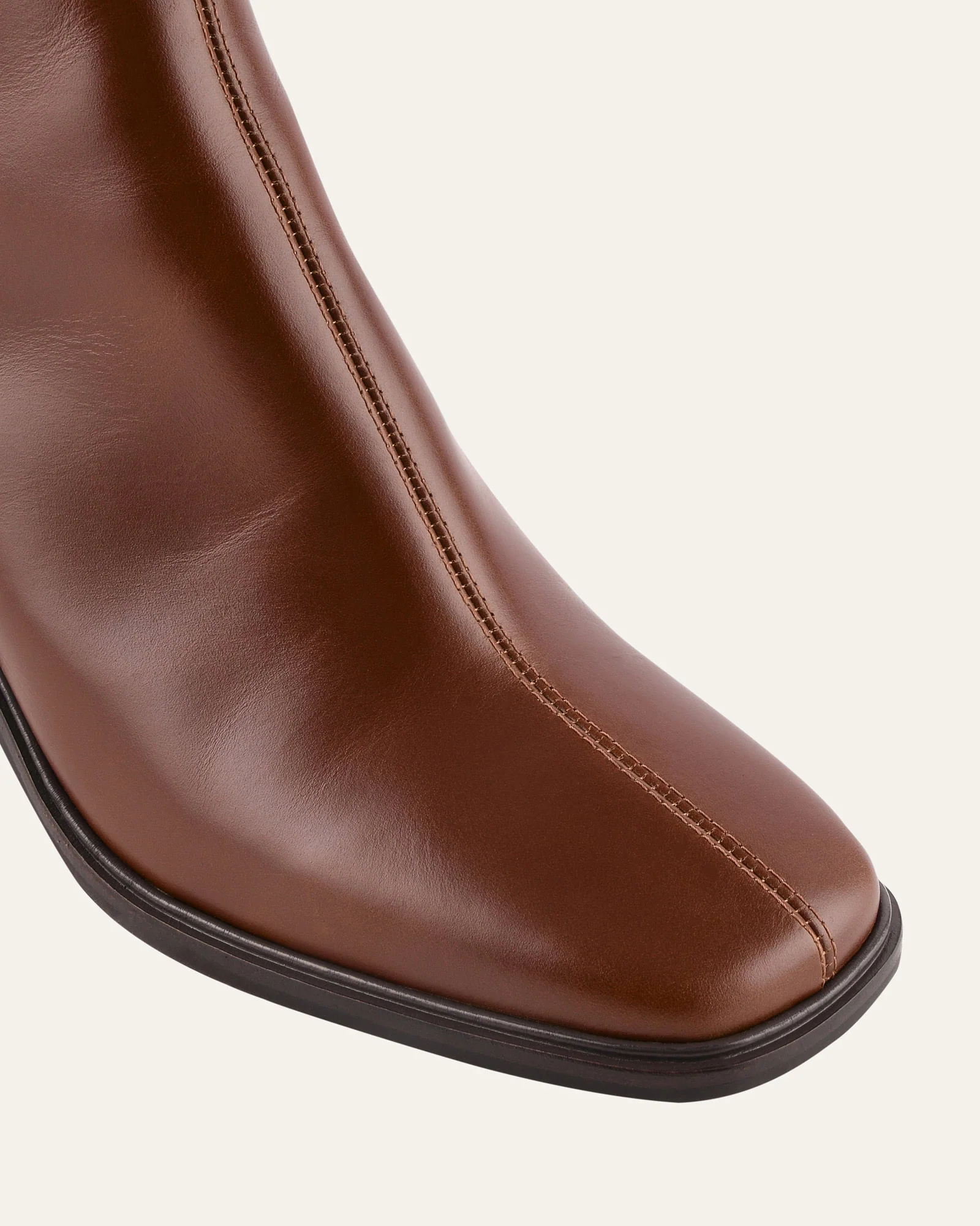 COLBY MID ANKLE BOOTS CHESTNUT LEATHER - Image 4