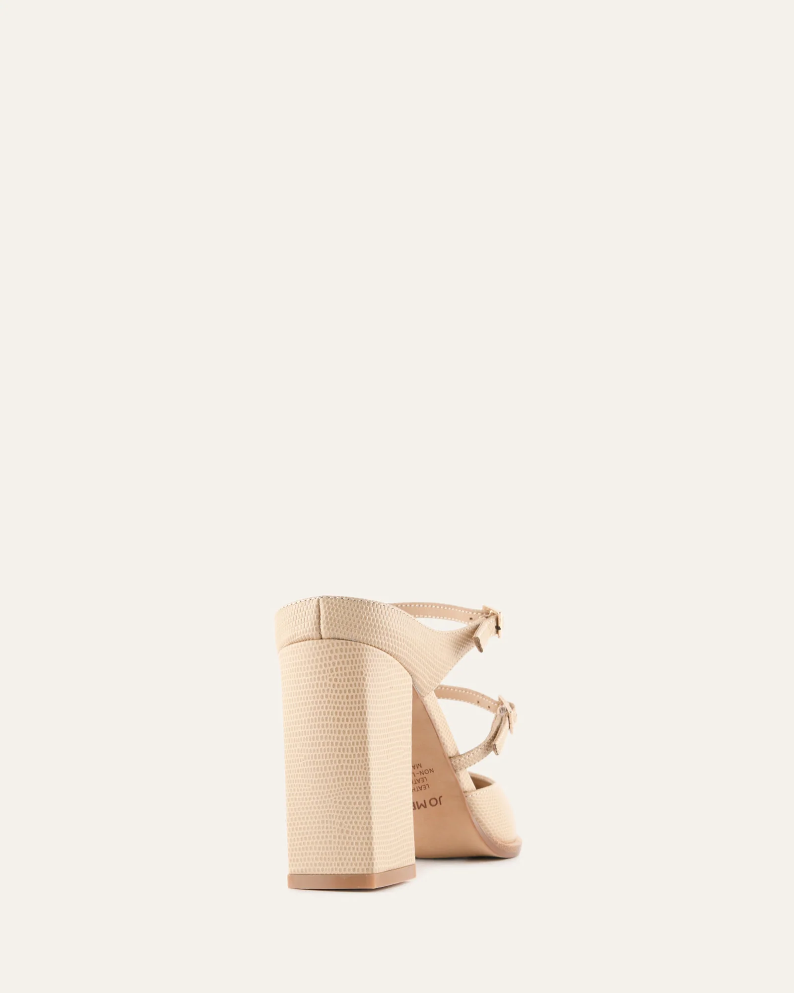 COMET HIGH HEELS BEIGE LIZARD PRINT - Image 5