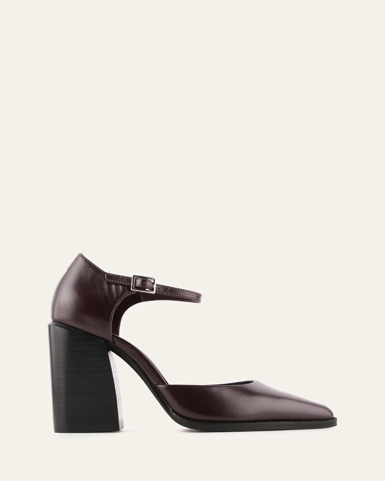 COOPER HIGH HEELS MERLOT LEATHER
