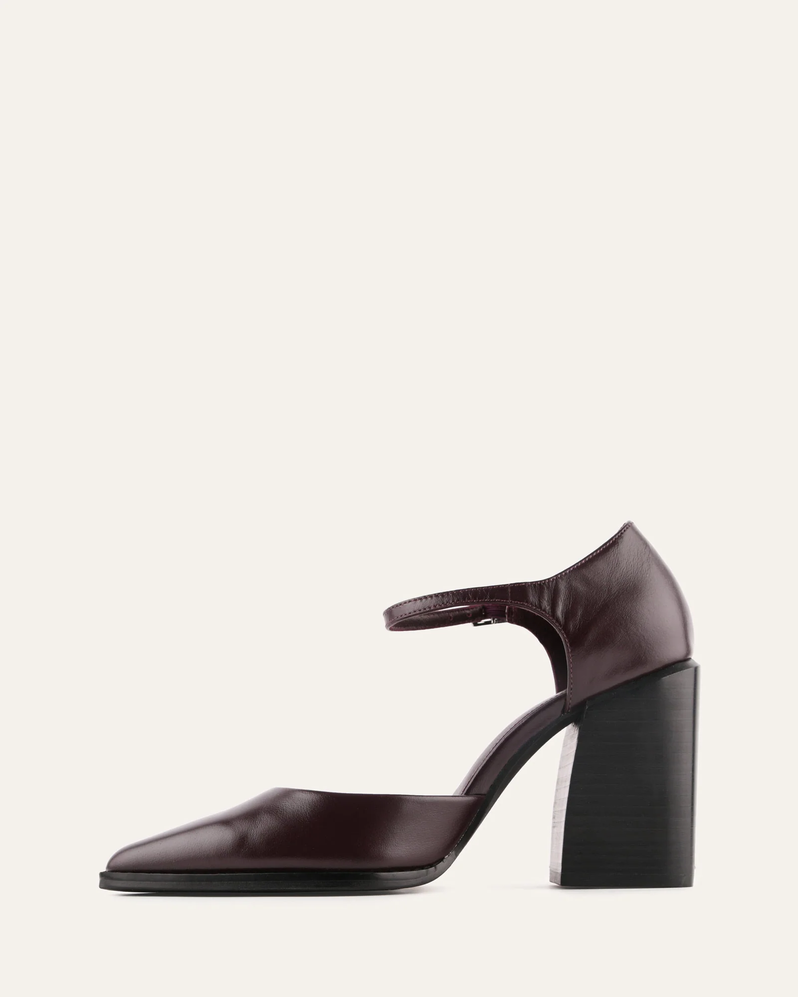COOPER HIGH HEELS MERLOT LEATHER - Image 6