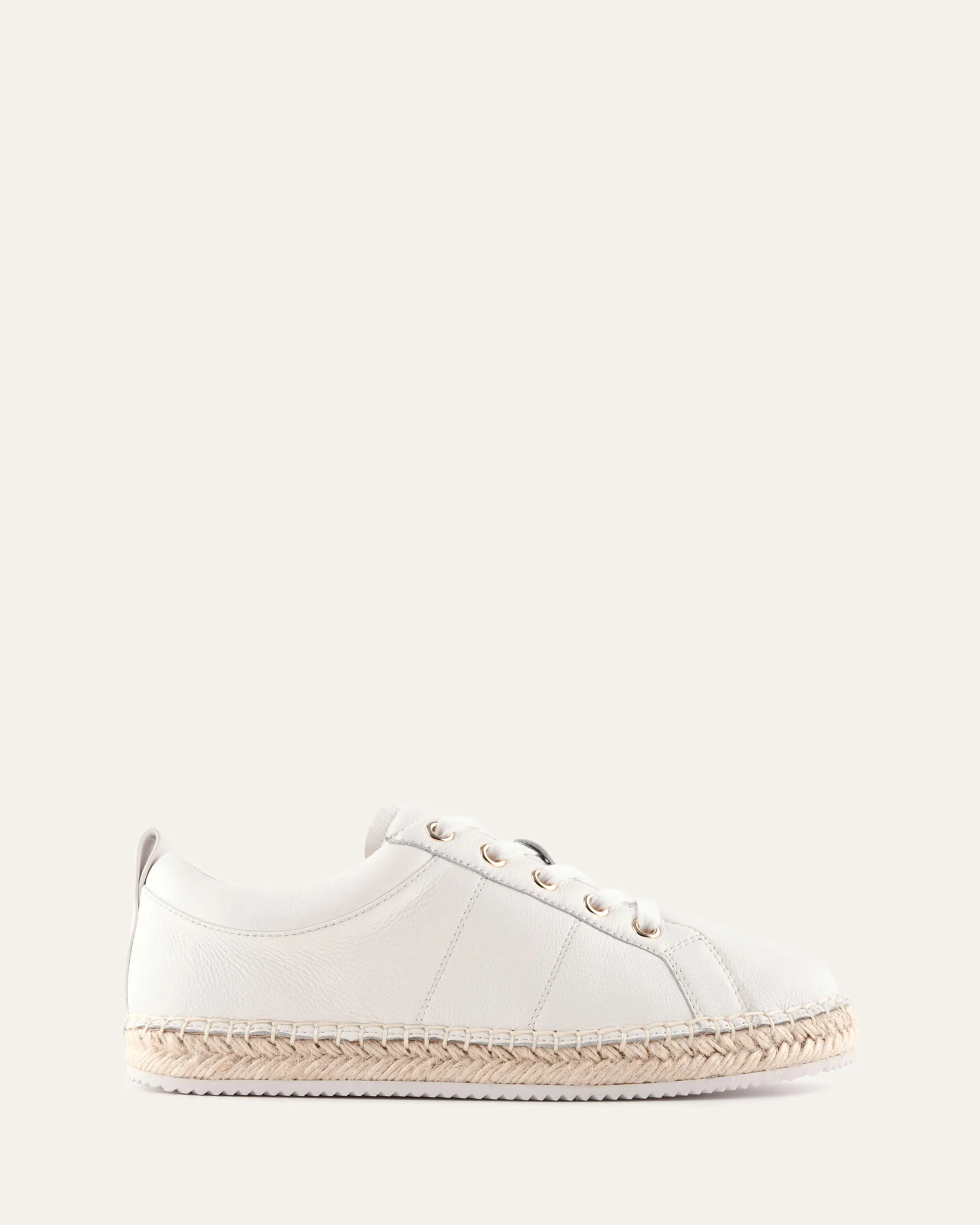 COVE ESPADRILLE SNEAKERS WHITE LEATHER