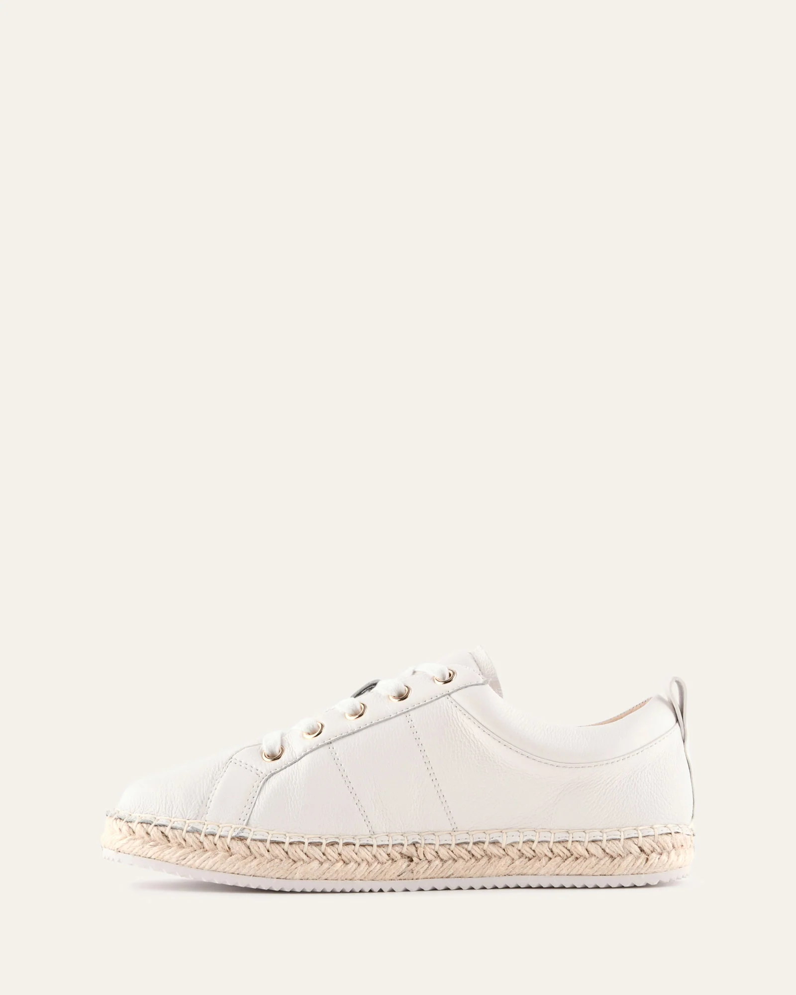 COVE ESPADRILLE SNEAKERS WHITE LEATHER - Image 5