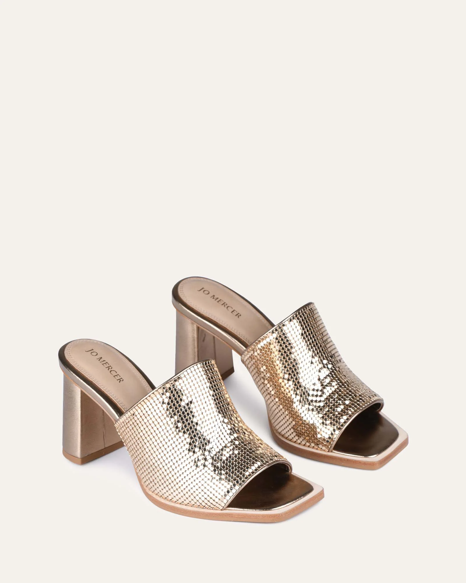 CUPID HIGH HEEL SANDALS GOLD - Image 3