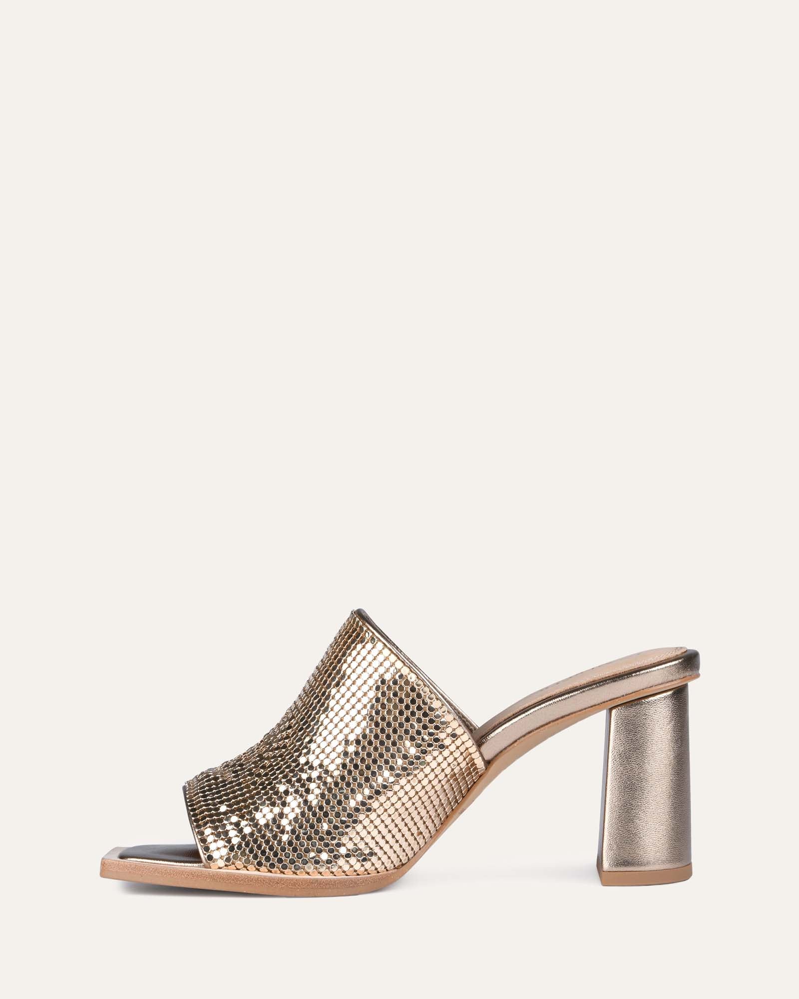 CUPID HIGH HEEL SANDALS GOLD - Image 6