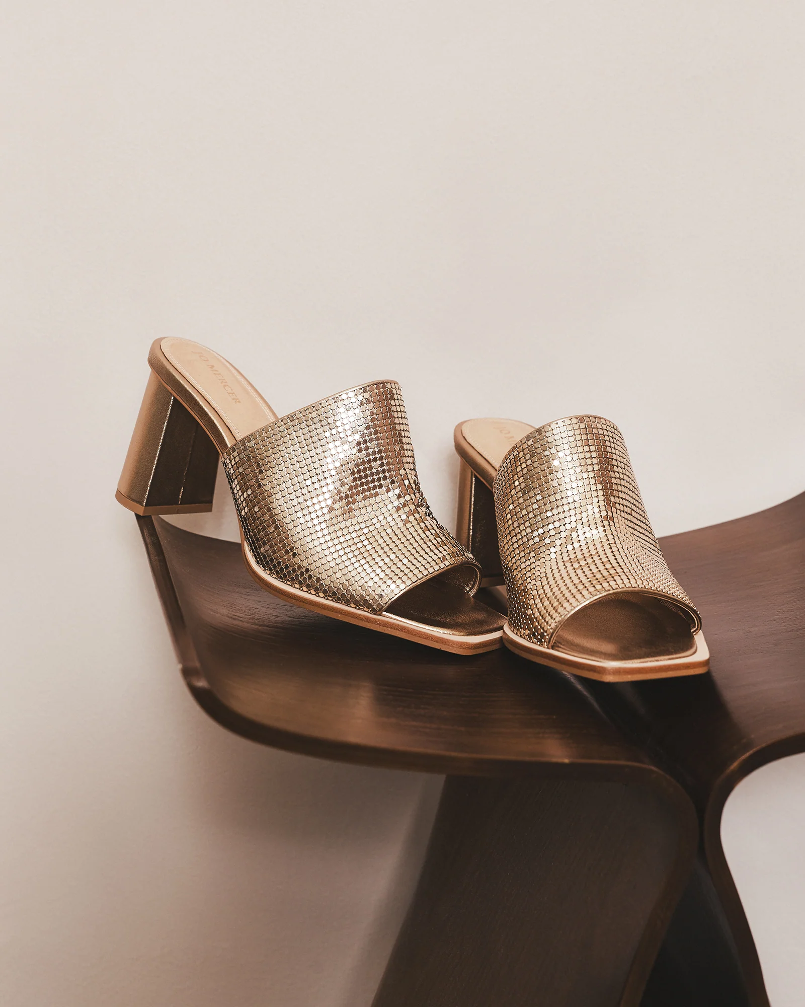 CUPID HIGH HEEL SANDALS GOLD - Image 9