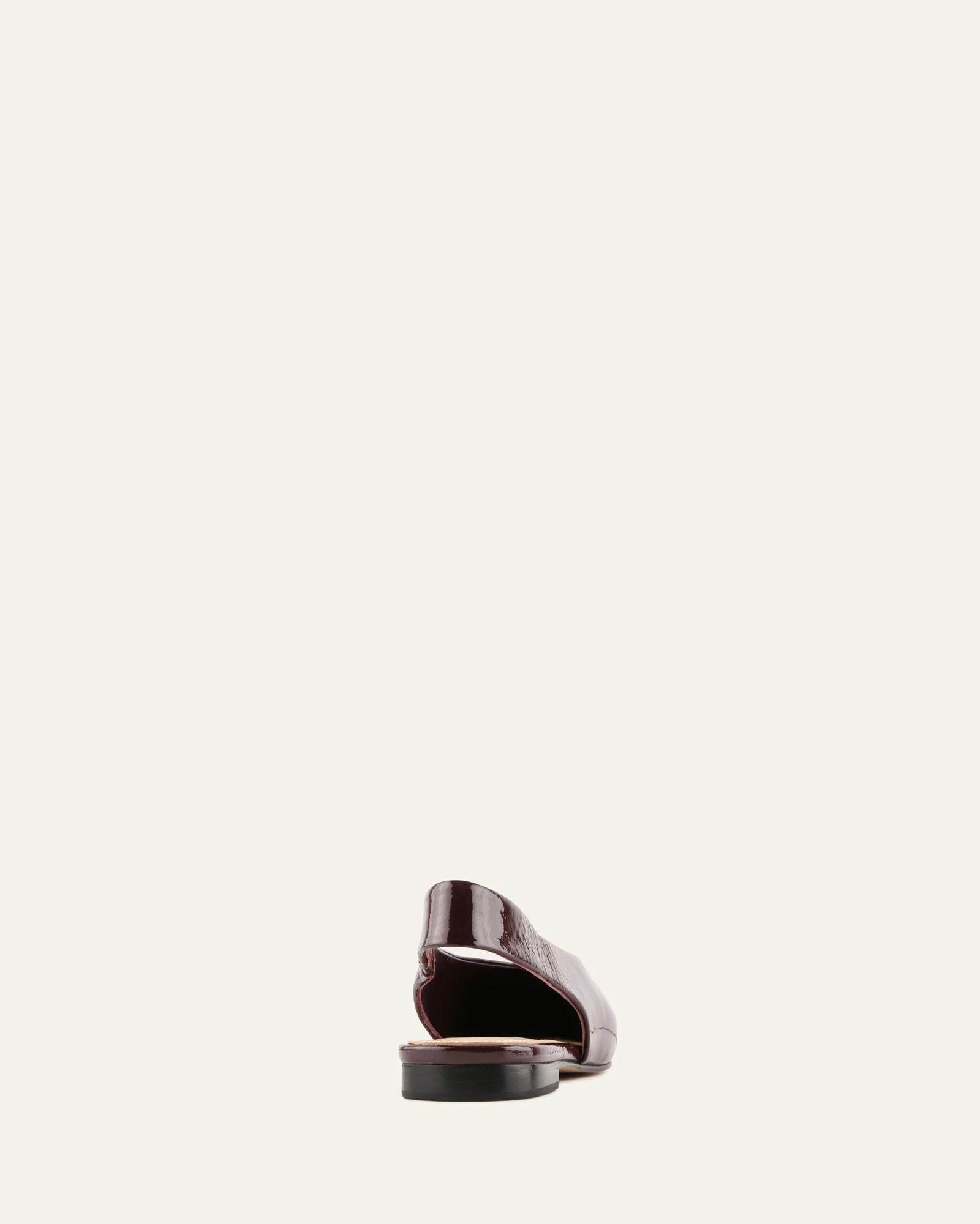 DAPHNE DRESS FLATS MERLOT CRINKLE PATENT - Image 4