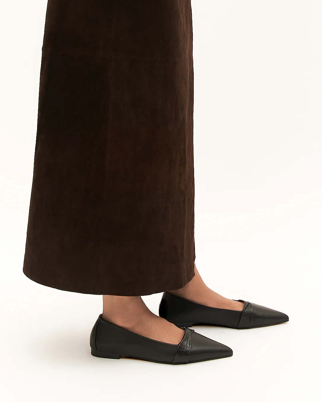 DEMETRI DRESS FLATS BLACK LEATHER - Image 7