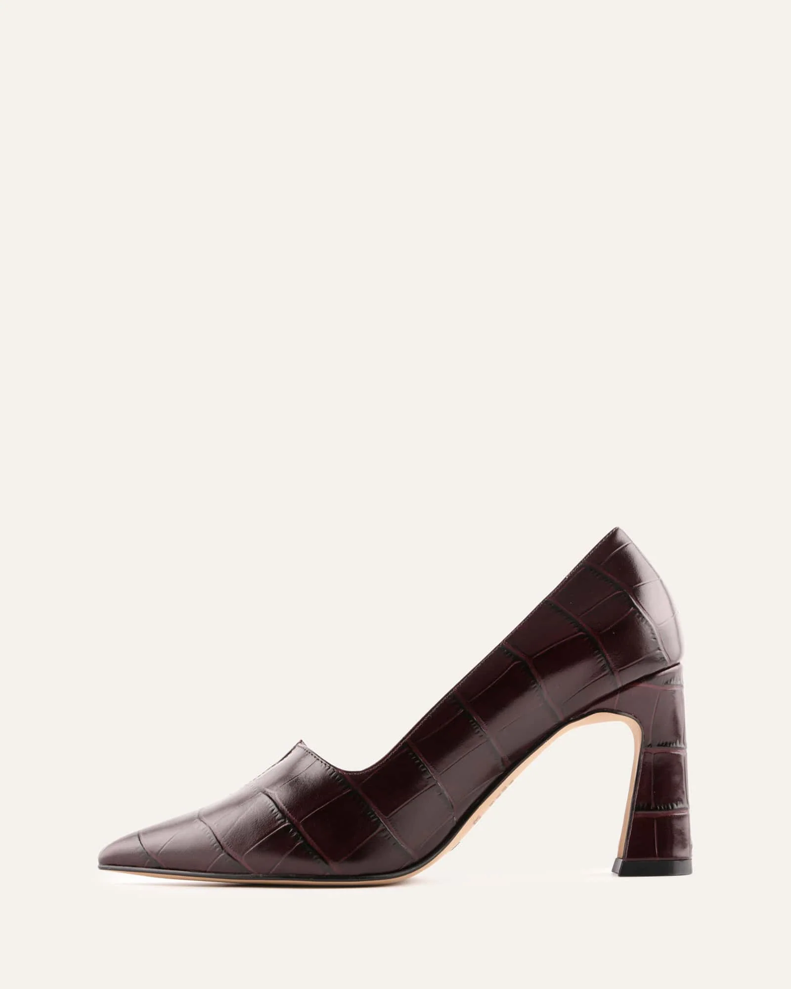 DOMINIQUE HIGH HEELS MAHOGANY CROC - Image 6