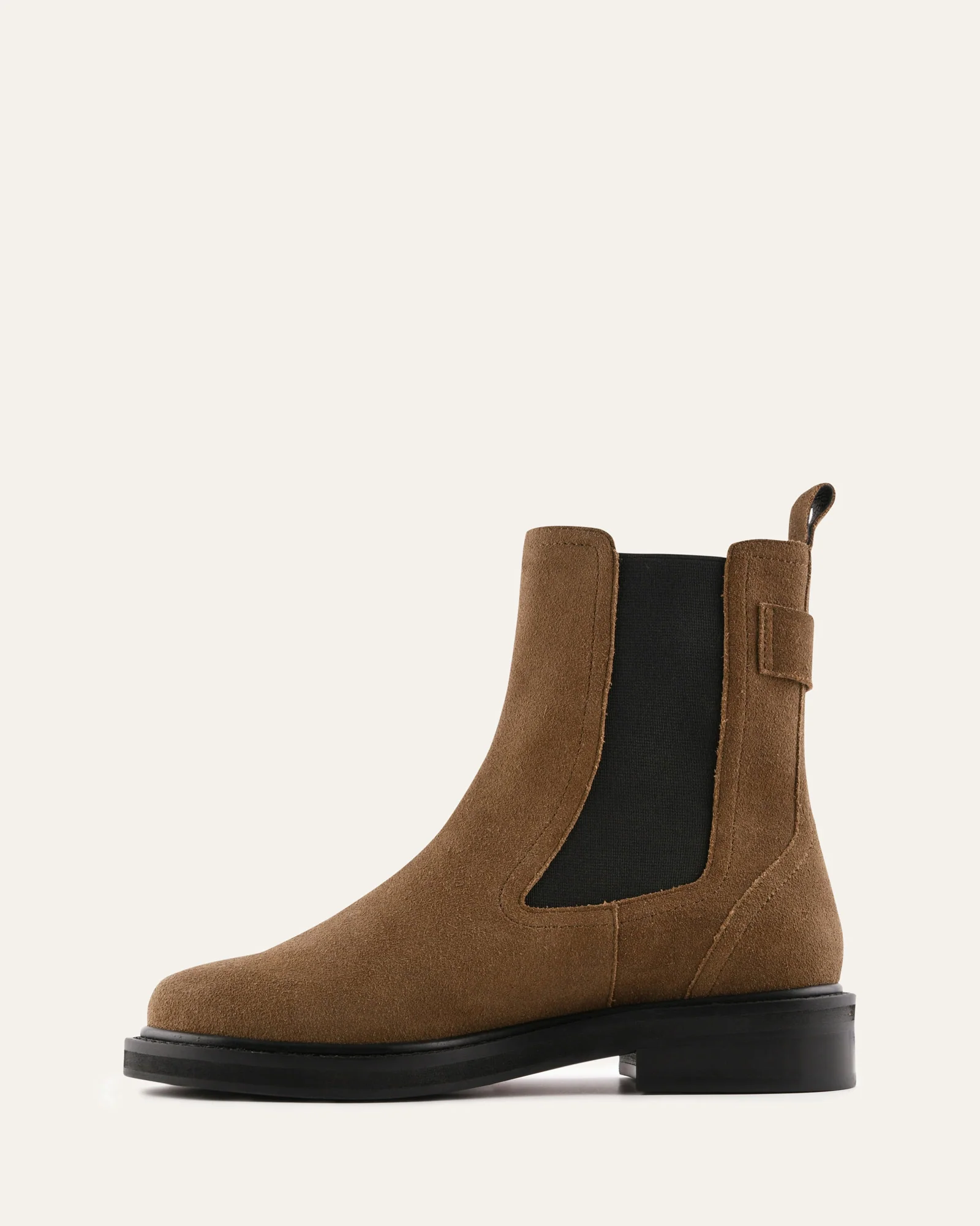 DORIAN FLAT ANKLE BOOTS BARK SUEDE - Image 6