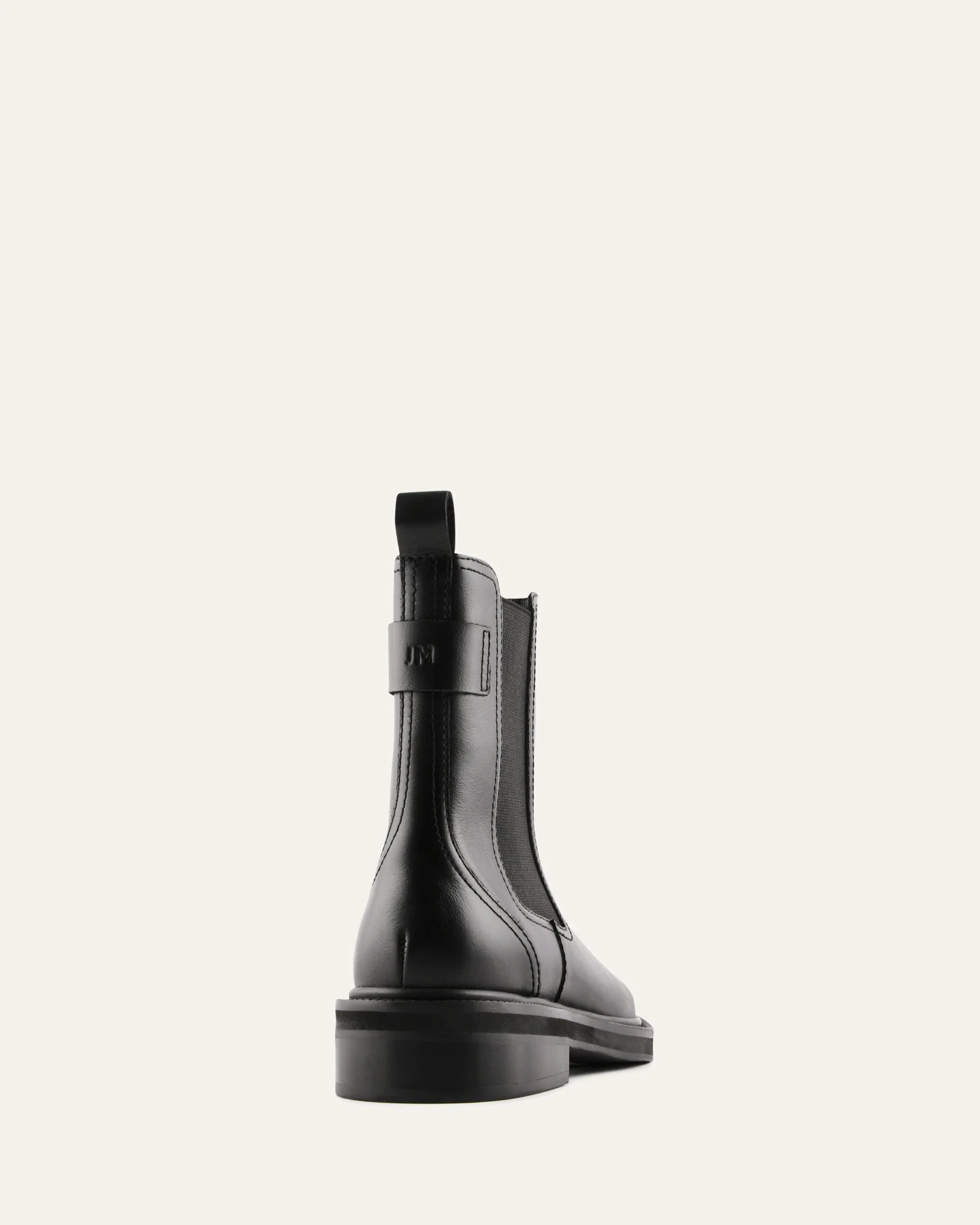 DORIAN FLAT ANKLE BOOTS BLACK LEATHER - Image 5