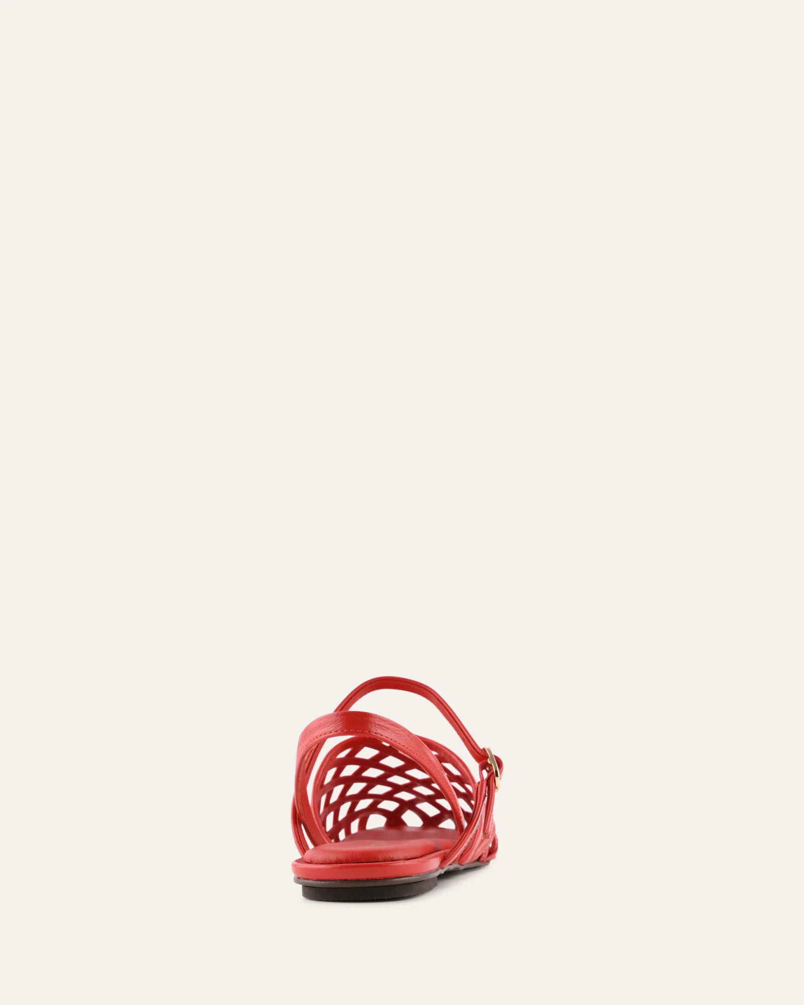 EROS CASUAL FLATS RED LEATHER - Image 5