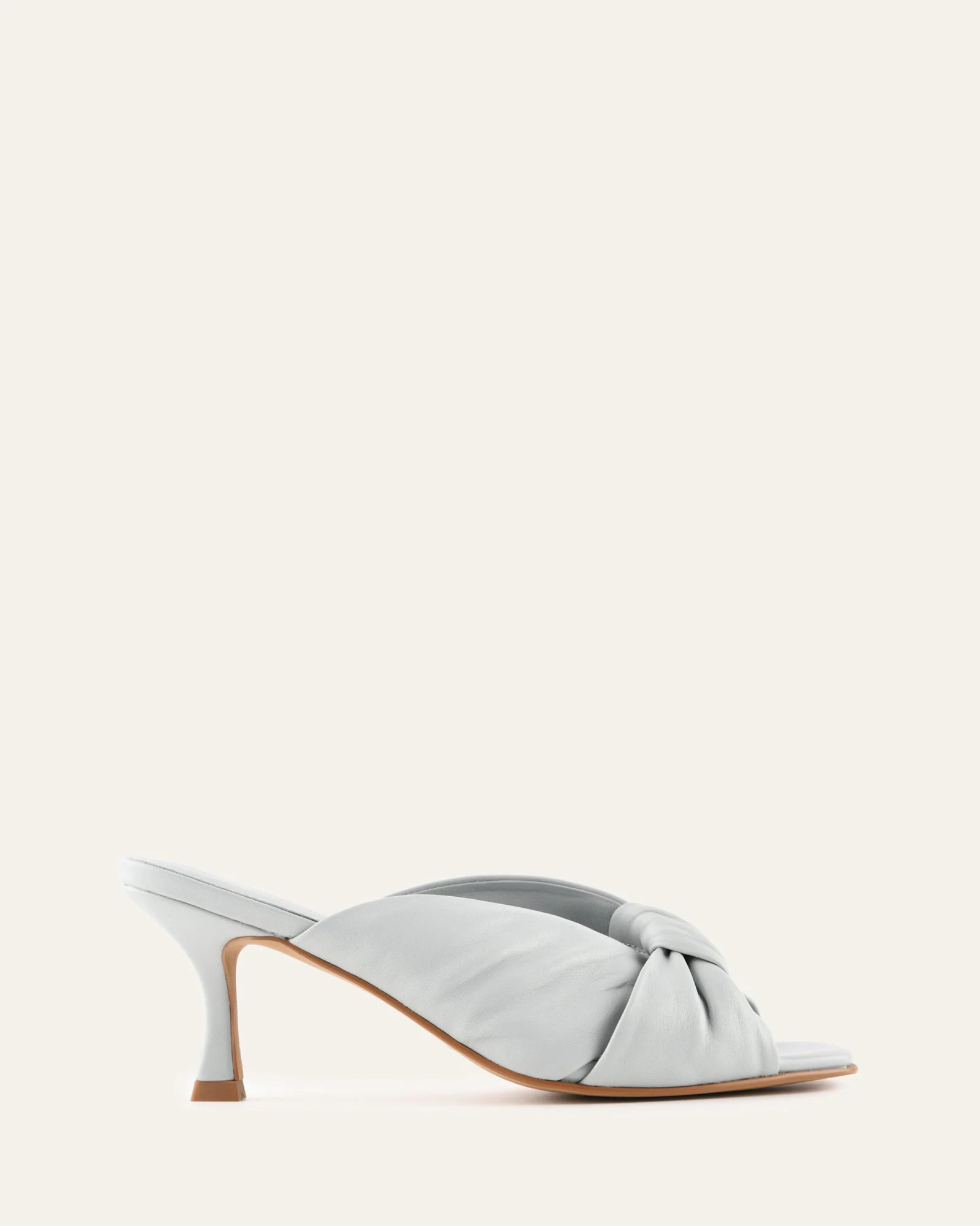 ESSENCE MID HEEL SANDALS DUSK BLUE LEATHER