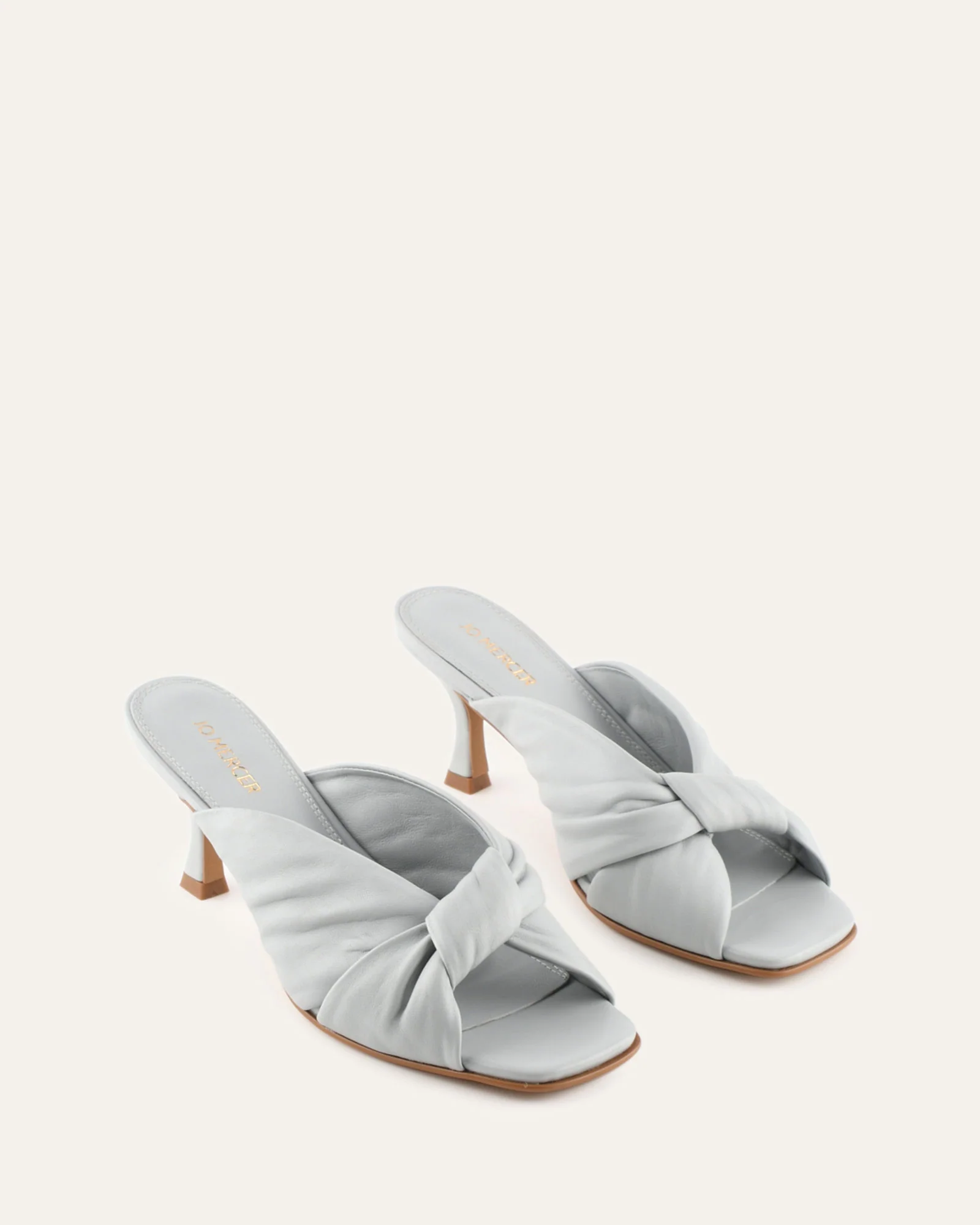 ESSENCE MID HEEL SANDALS DUSK BLUE LEATHER - Image 2
