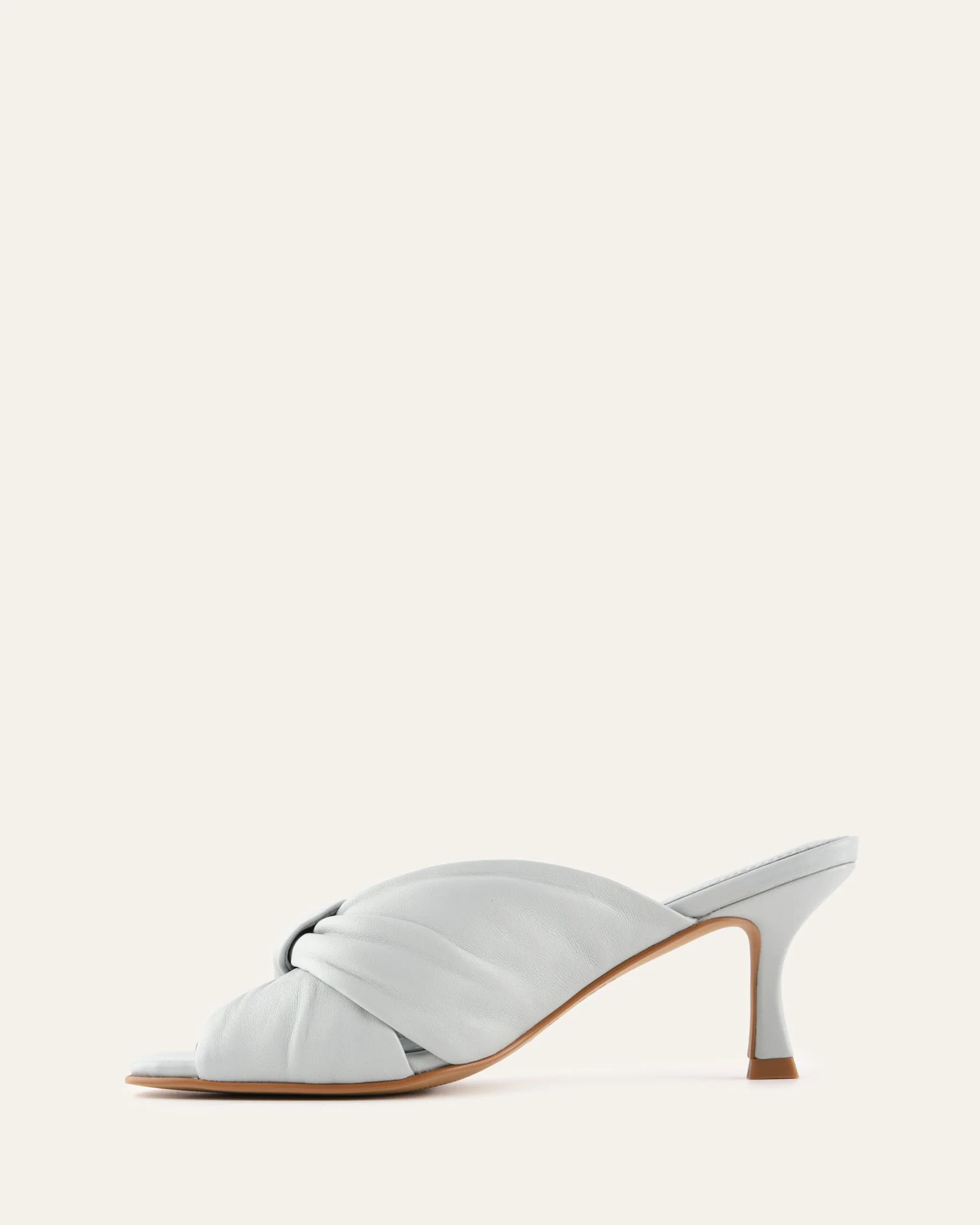 ESSENCE MID HEEL SANDALS DUSK BLUE LEATHER - Image 5