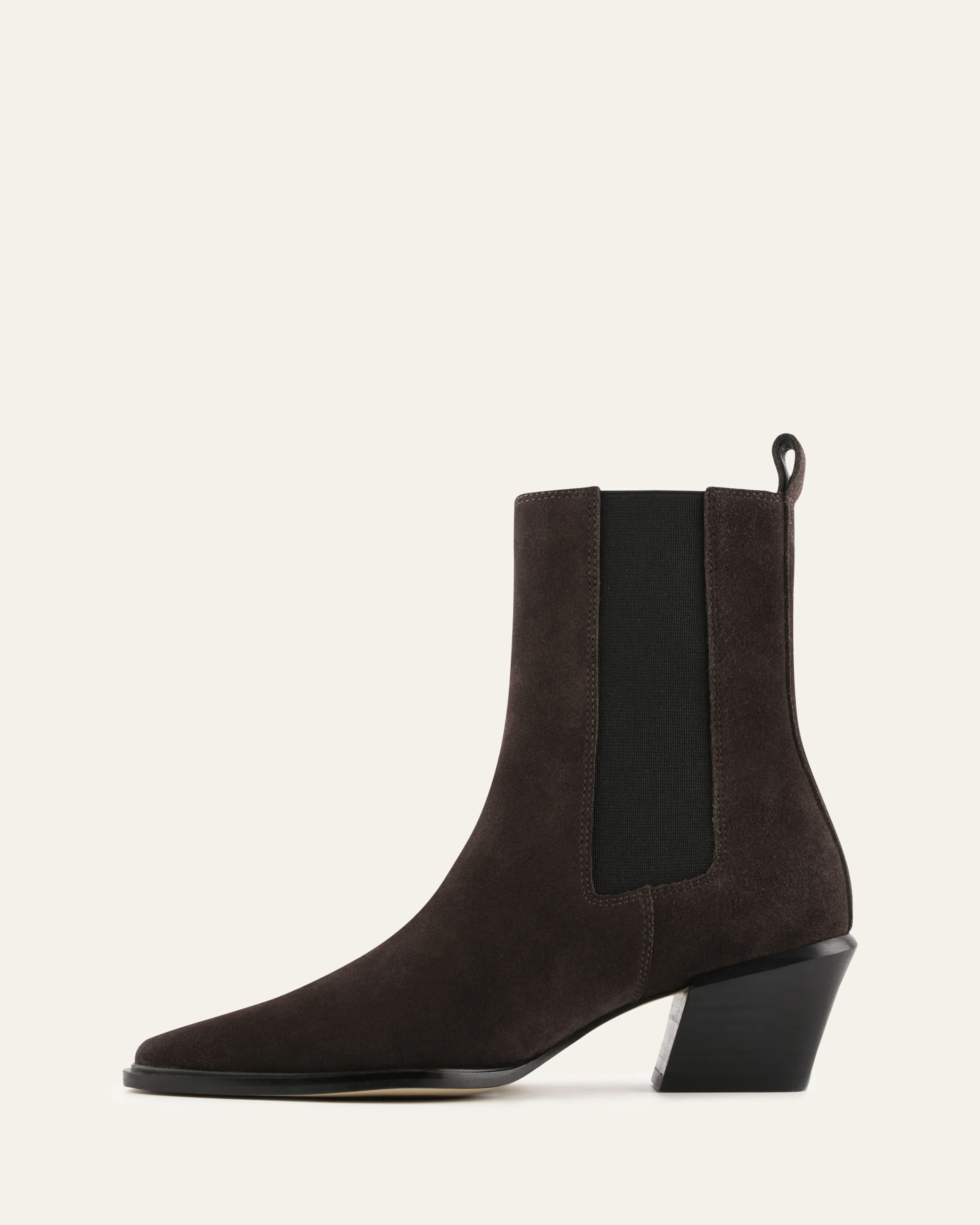 FABLE FLAT ANKLE BOOTS BITTER CHOC SUEDE - Image 5