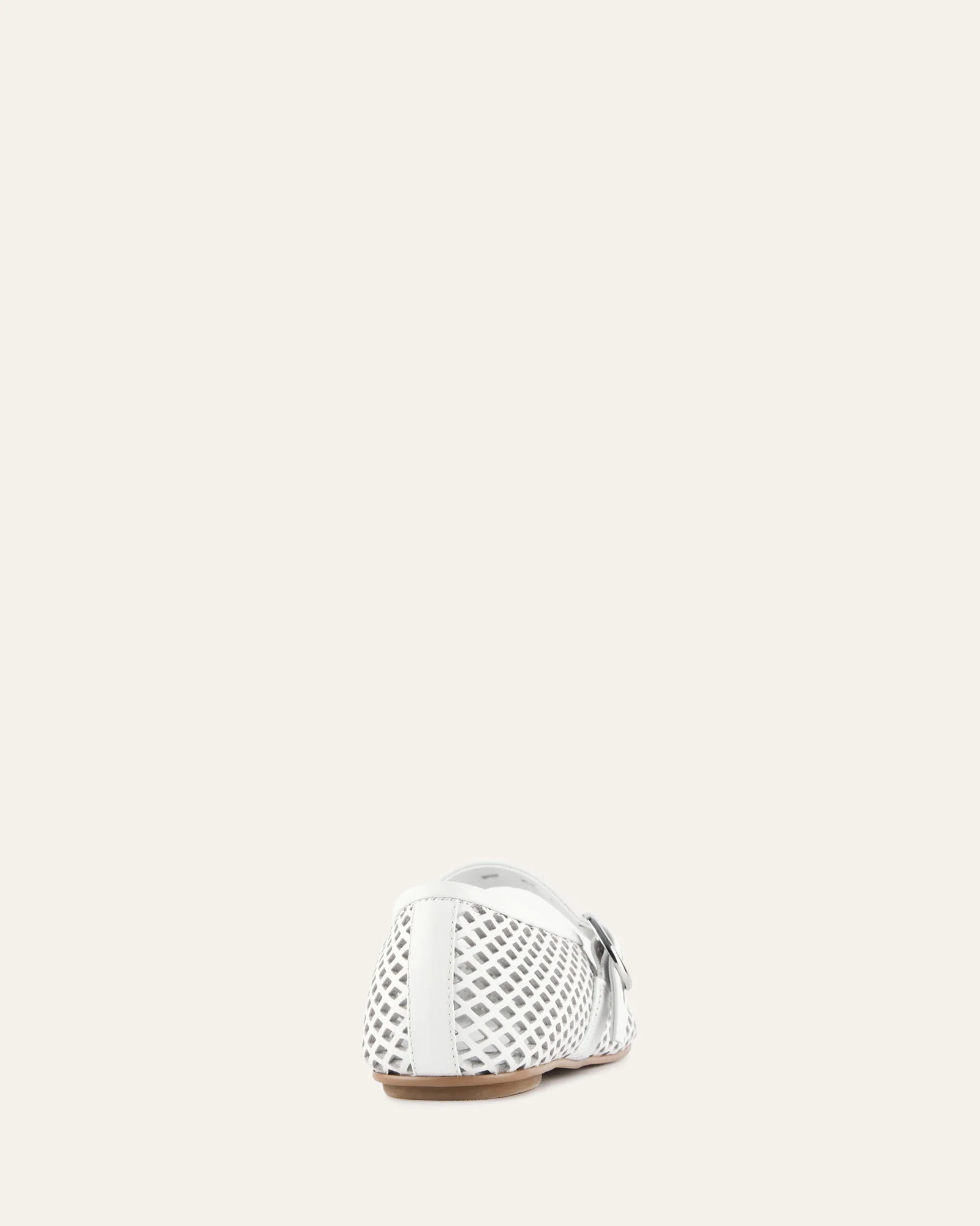 GINGER BALLET FLATS WHITE LEATHER - Image 5