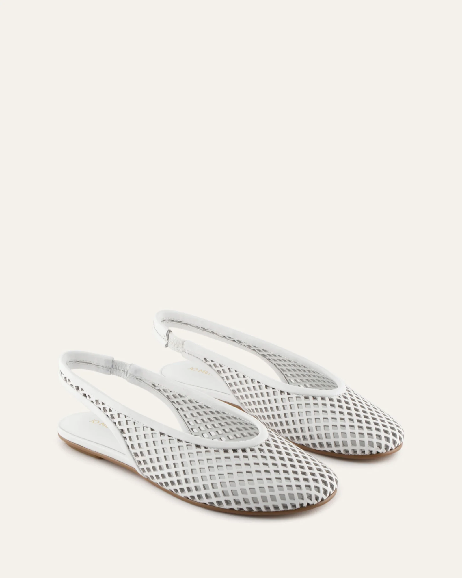 GINKO CASUAL FLATS WHITE LEATHER - Image 3