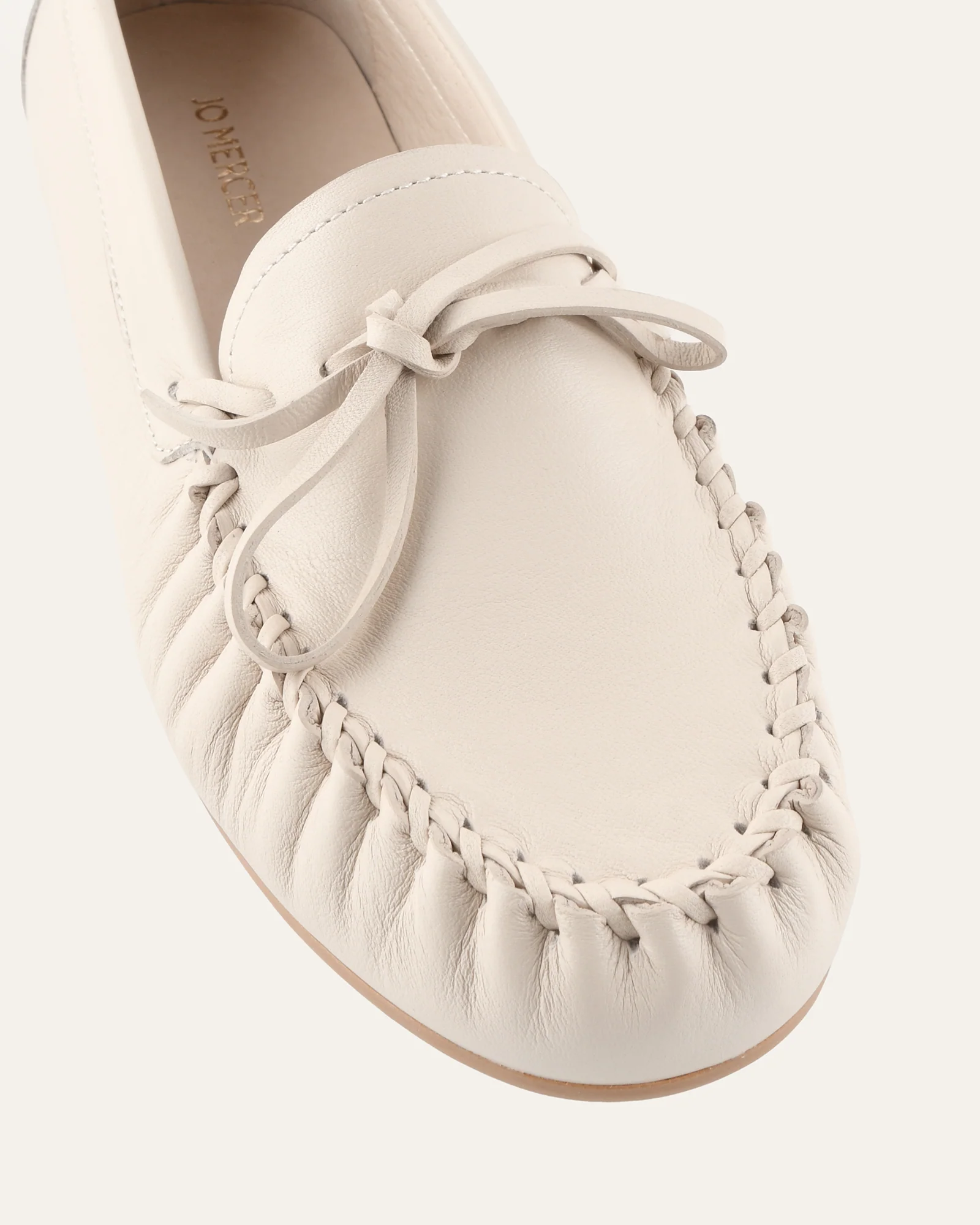 GRIFFIN LOAFERS OFF WHITE LEATHER - Image 4