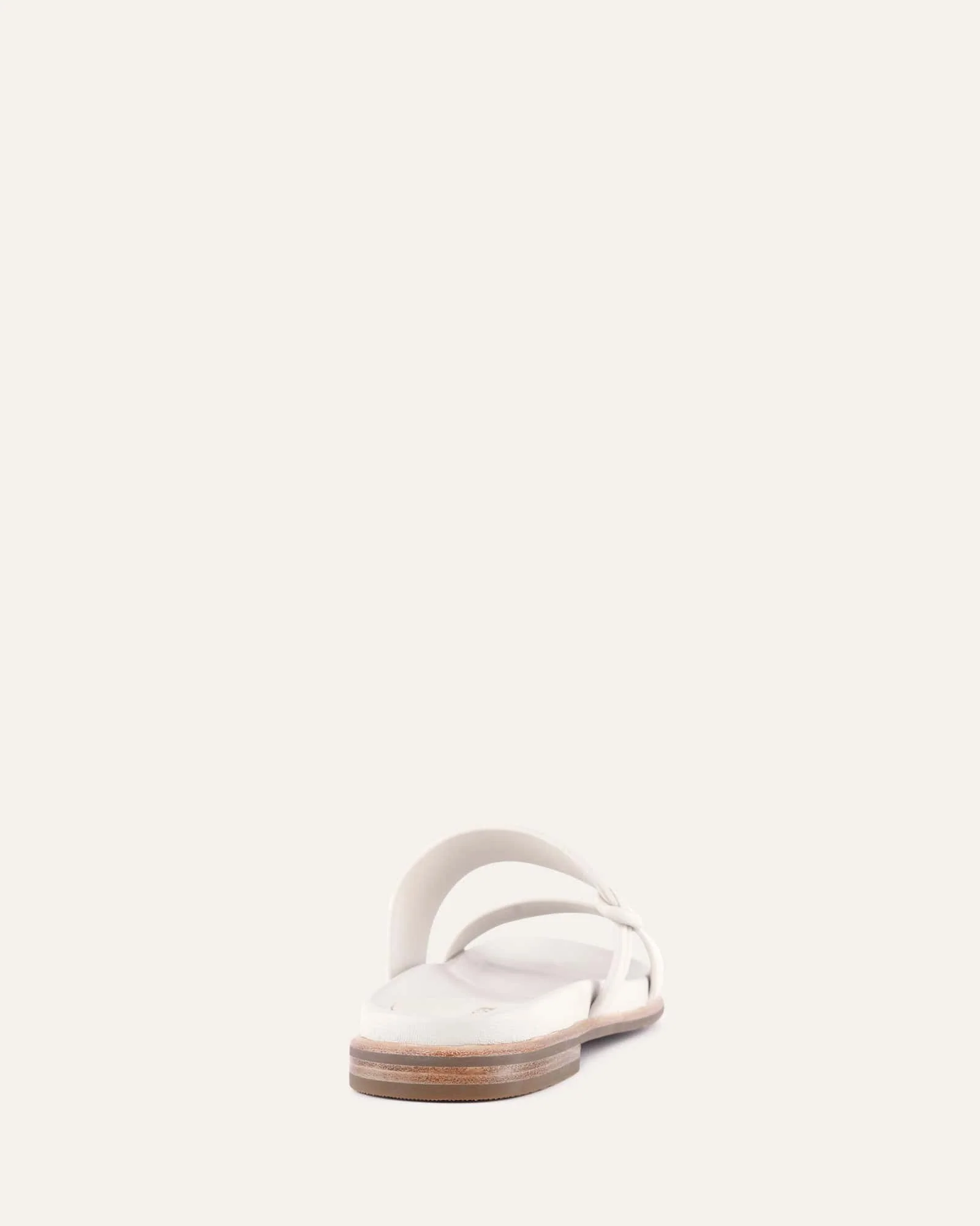 HAYES FLAT SANDALS OFF WHITE LEATHER - Image 5