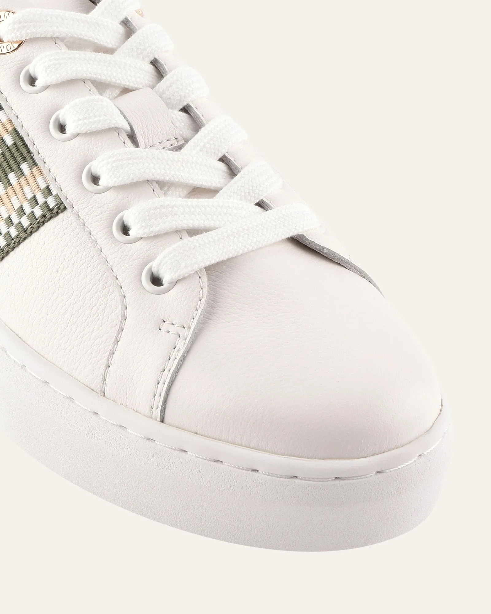 HOLLY SNEAKERS WHITE/SAGE LEATHER - Image 3