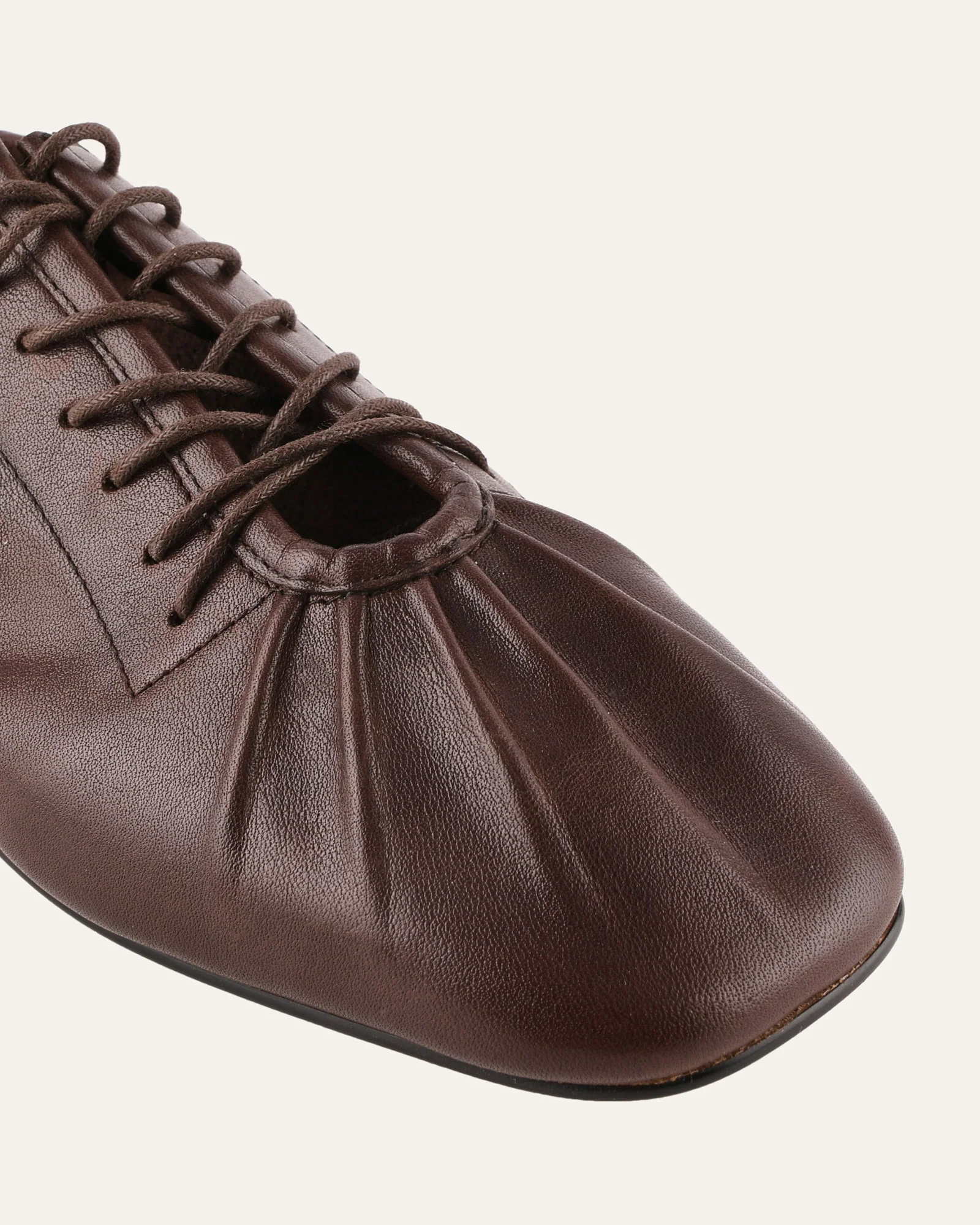 HUNTER CASUAL FLATS CHOCOLATE LEATHER - Image 3