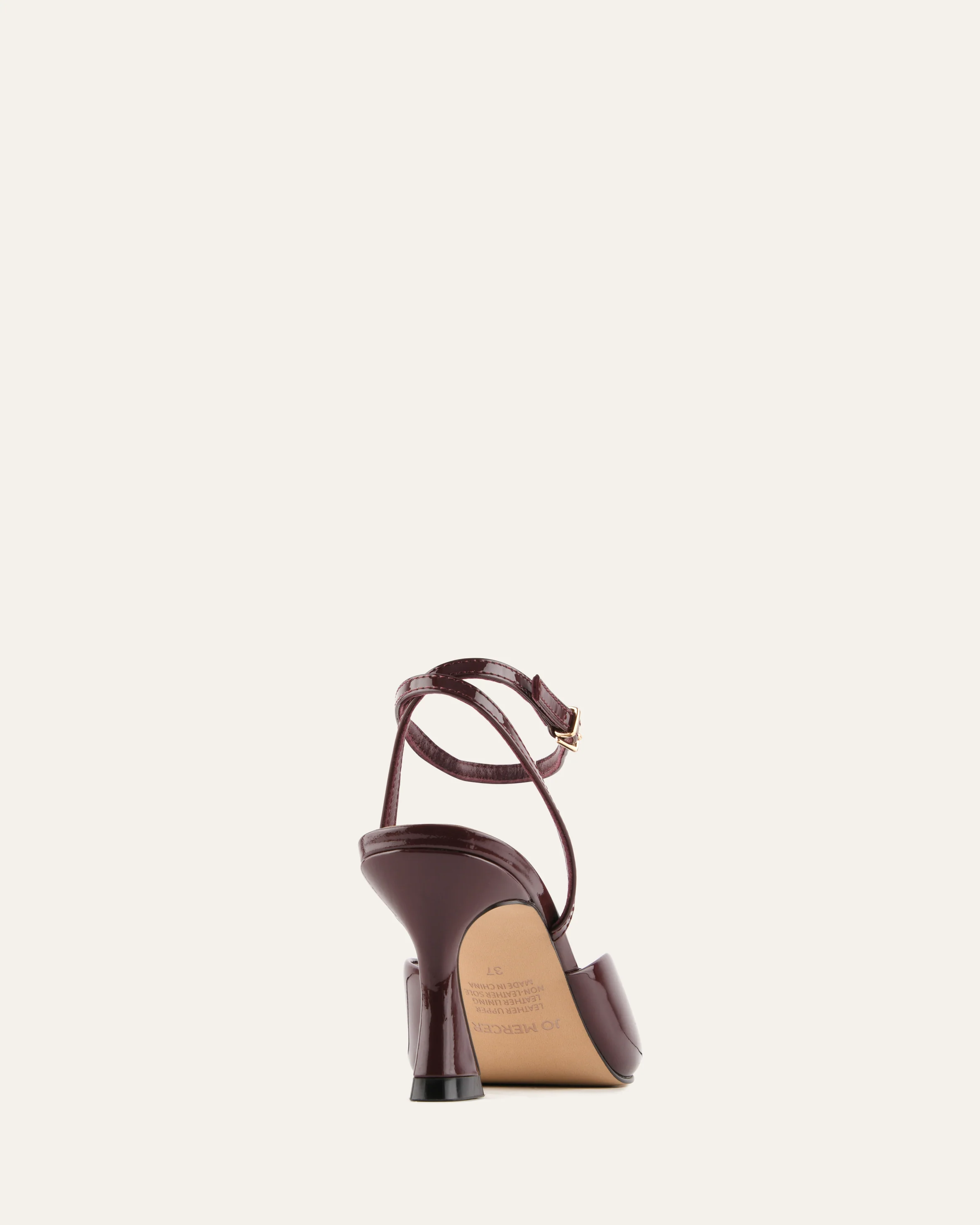 JACQULINE MID HEELS MERLOT PATENT - Image 4