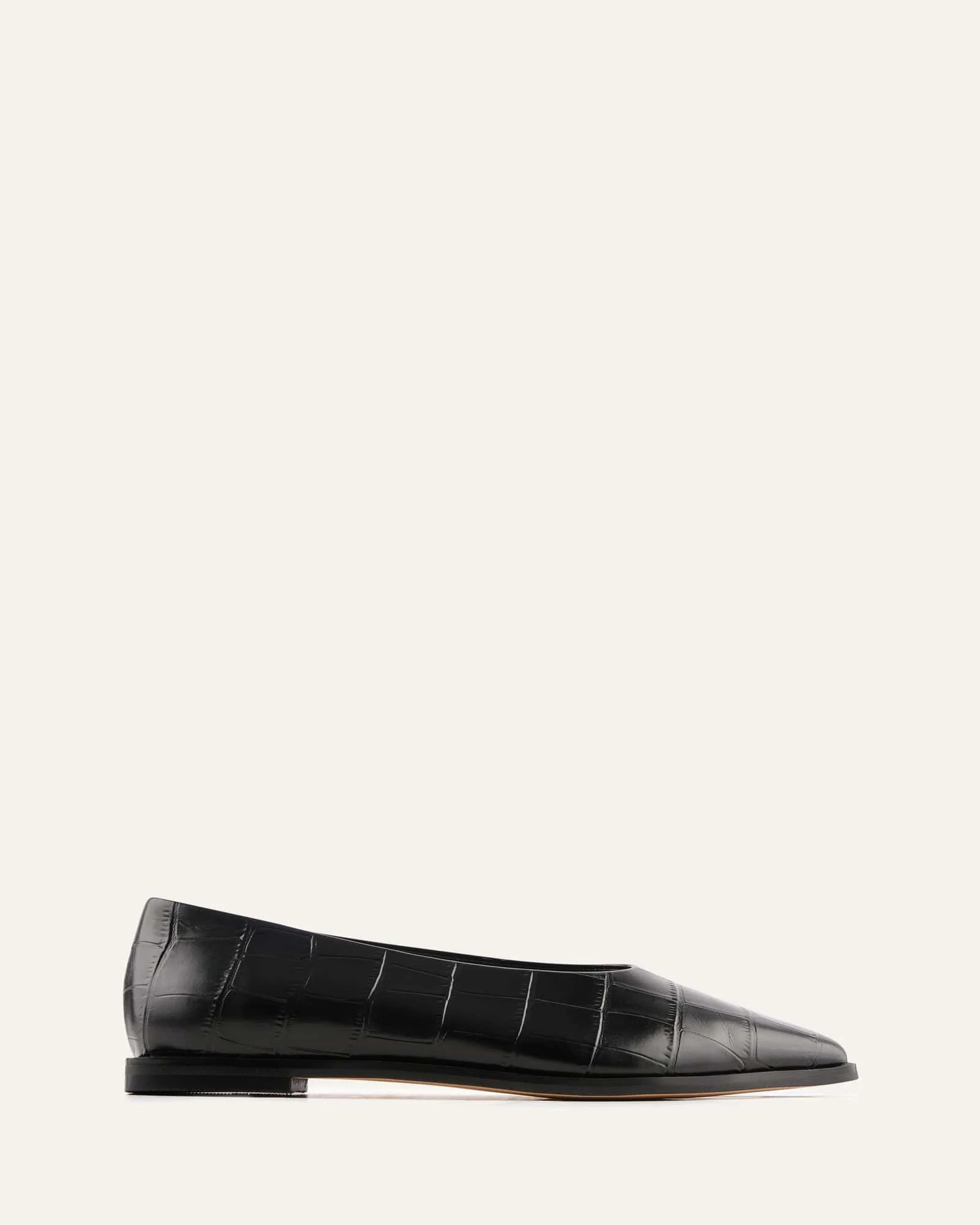 JAXON DRESS FLATS BLACK CROC