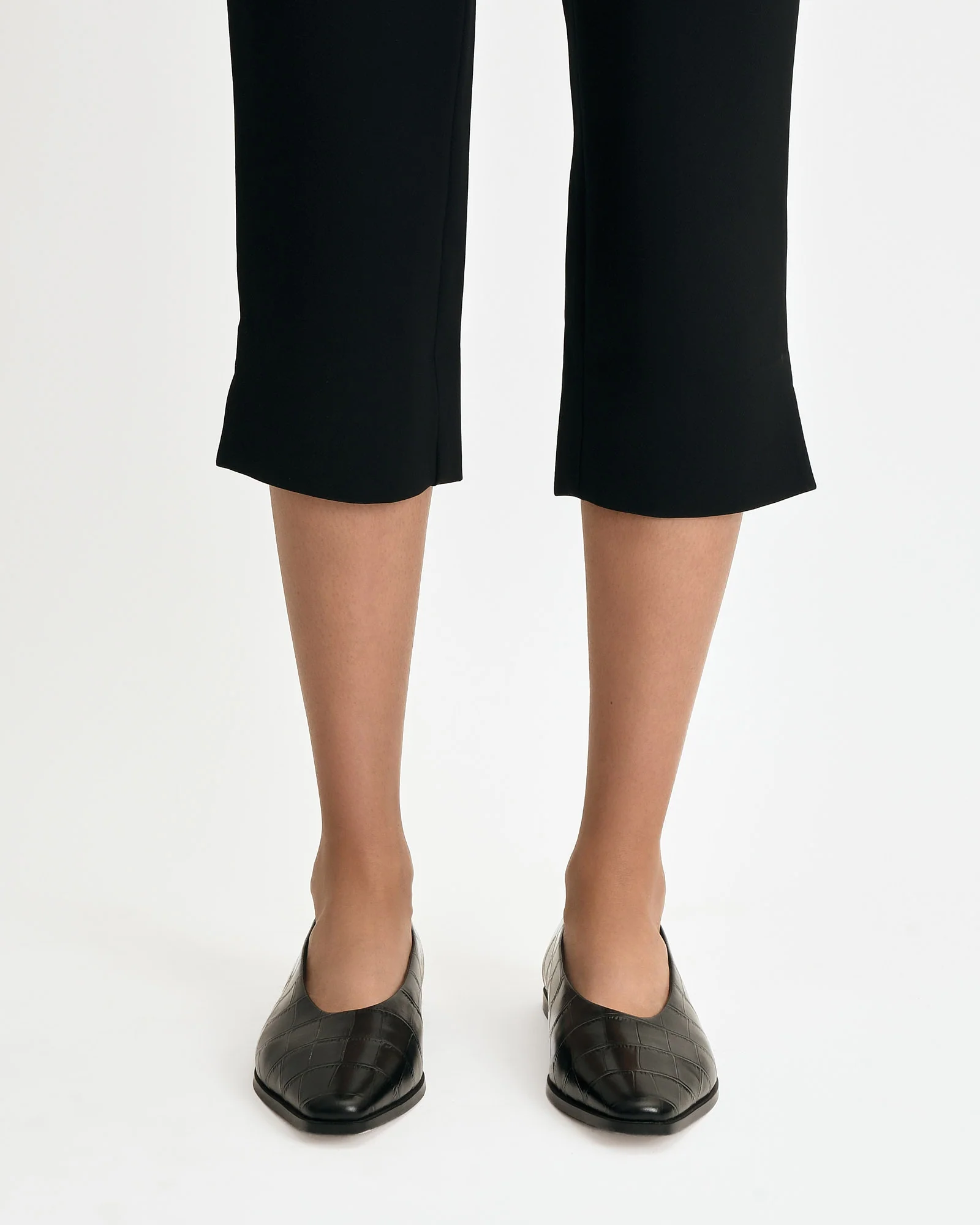 JAXON DRESS FLATS BLACK CROC - Image 7